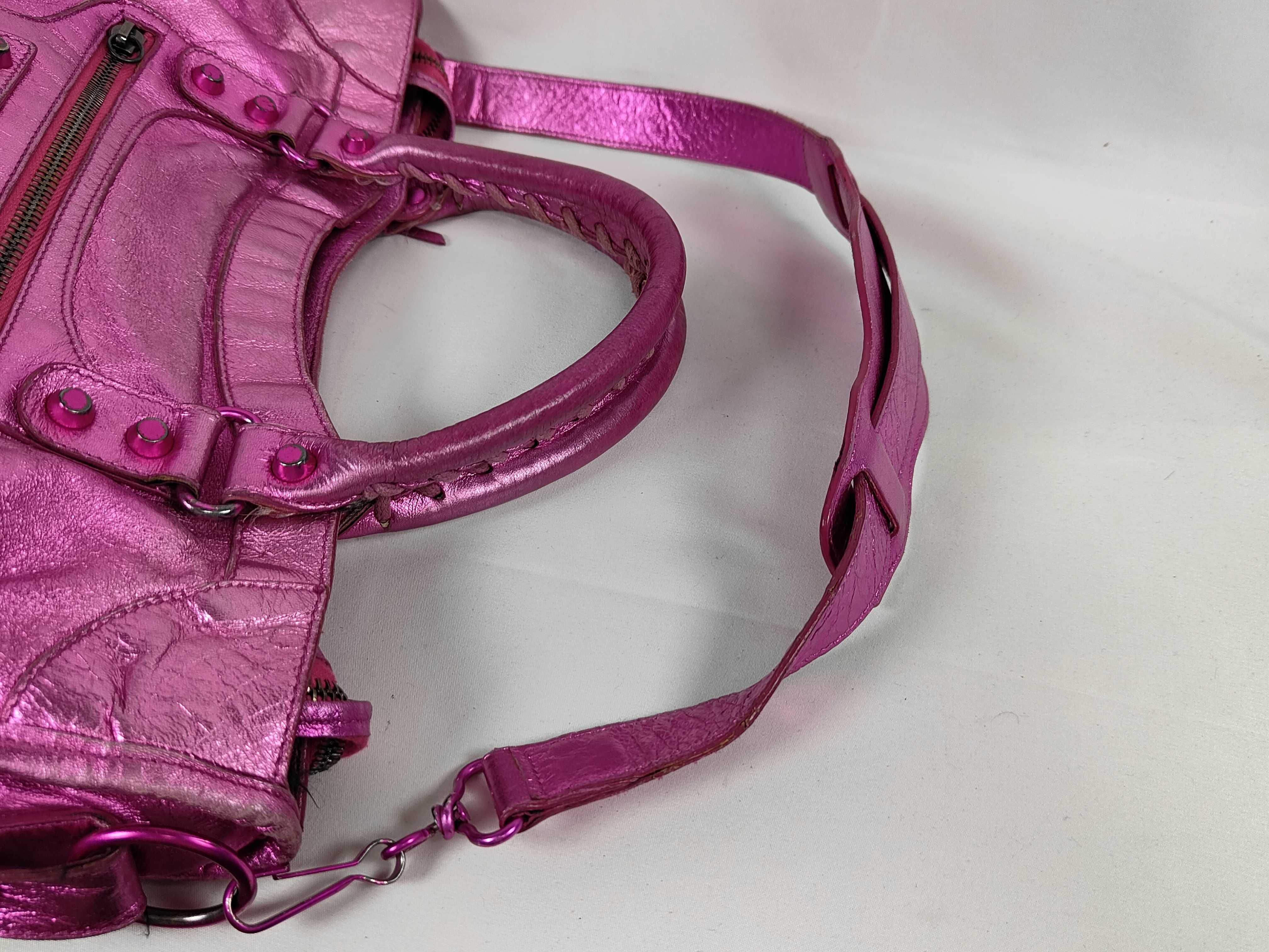 The City Balenciaga City Strap Mirror Handbag — view 6