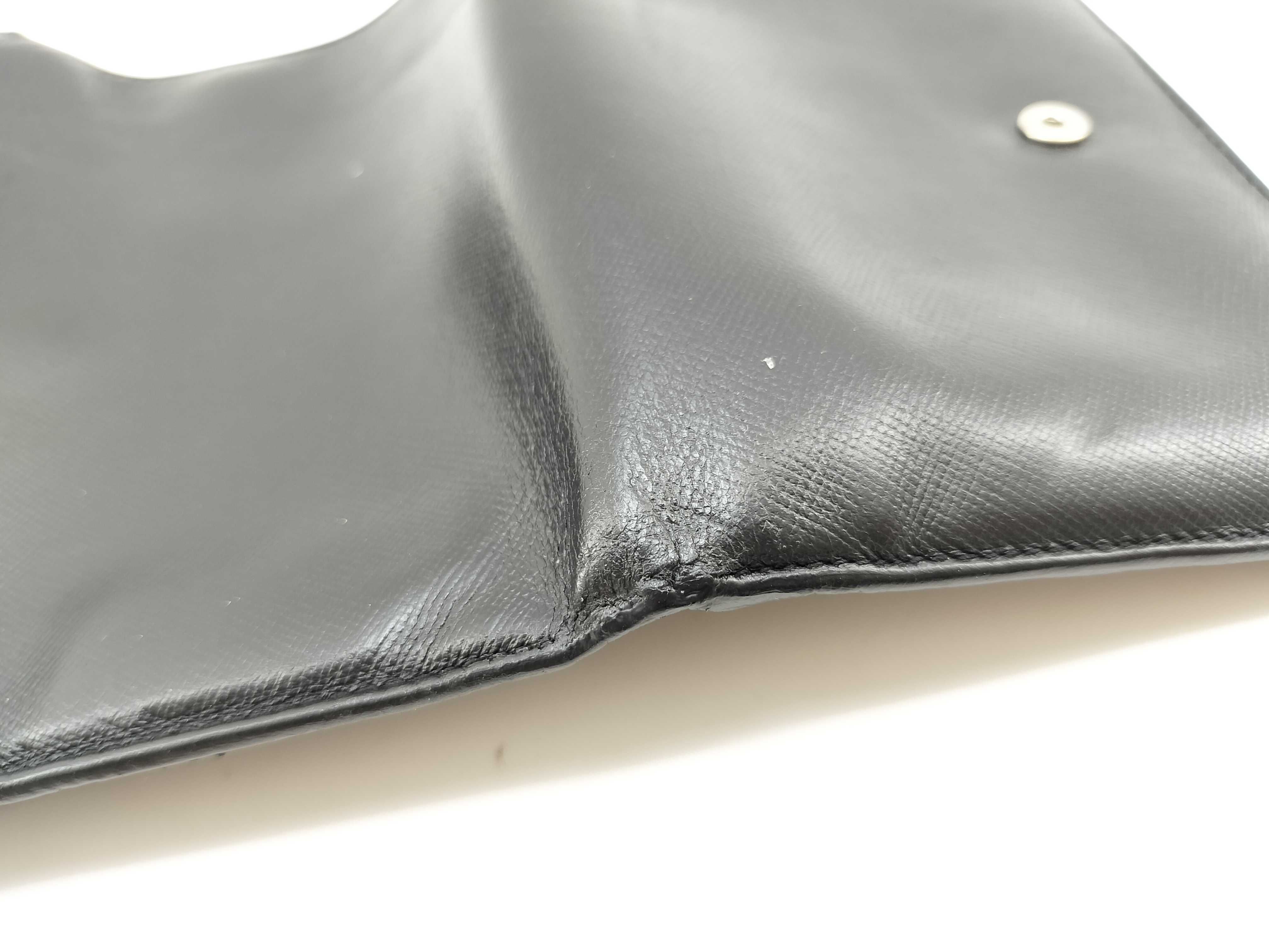 Leather Tri-fold Wallet Black Wallet — view 14