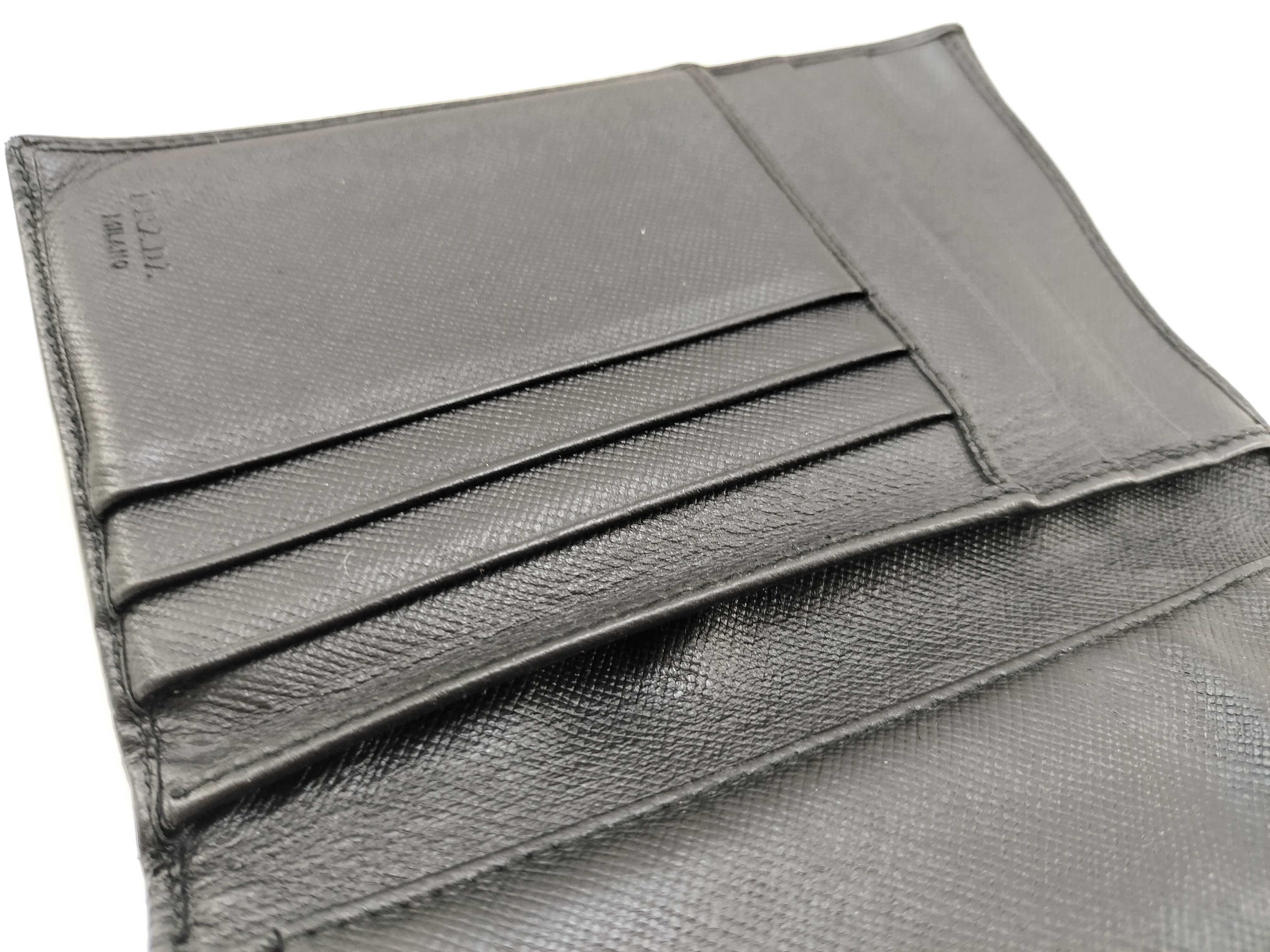 Leather Tri-fold Wallet Black Wallet — view 15