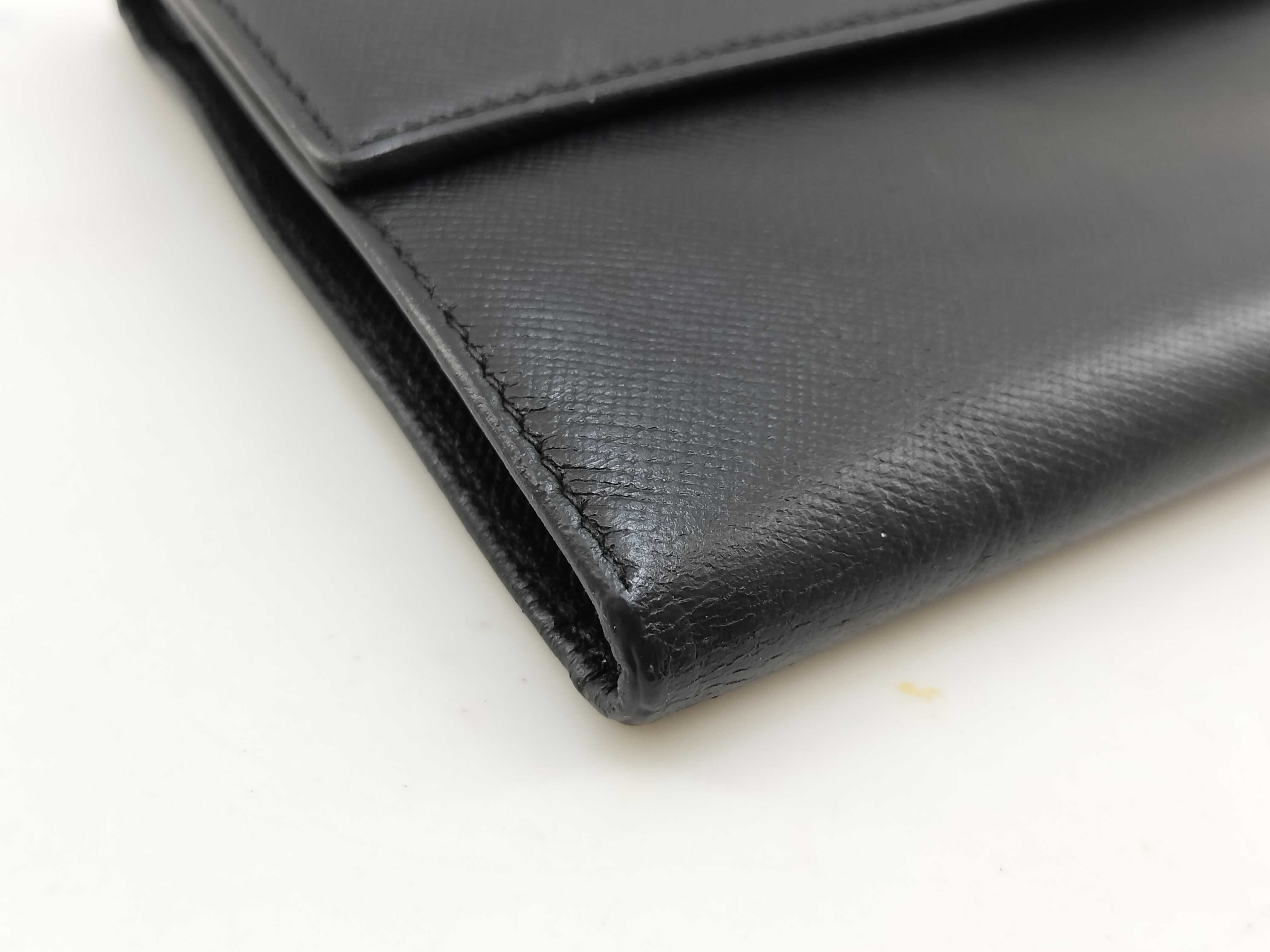Leather Tri-fold Wallet Black Wallet — view 6