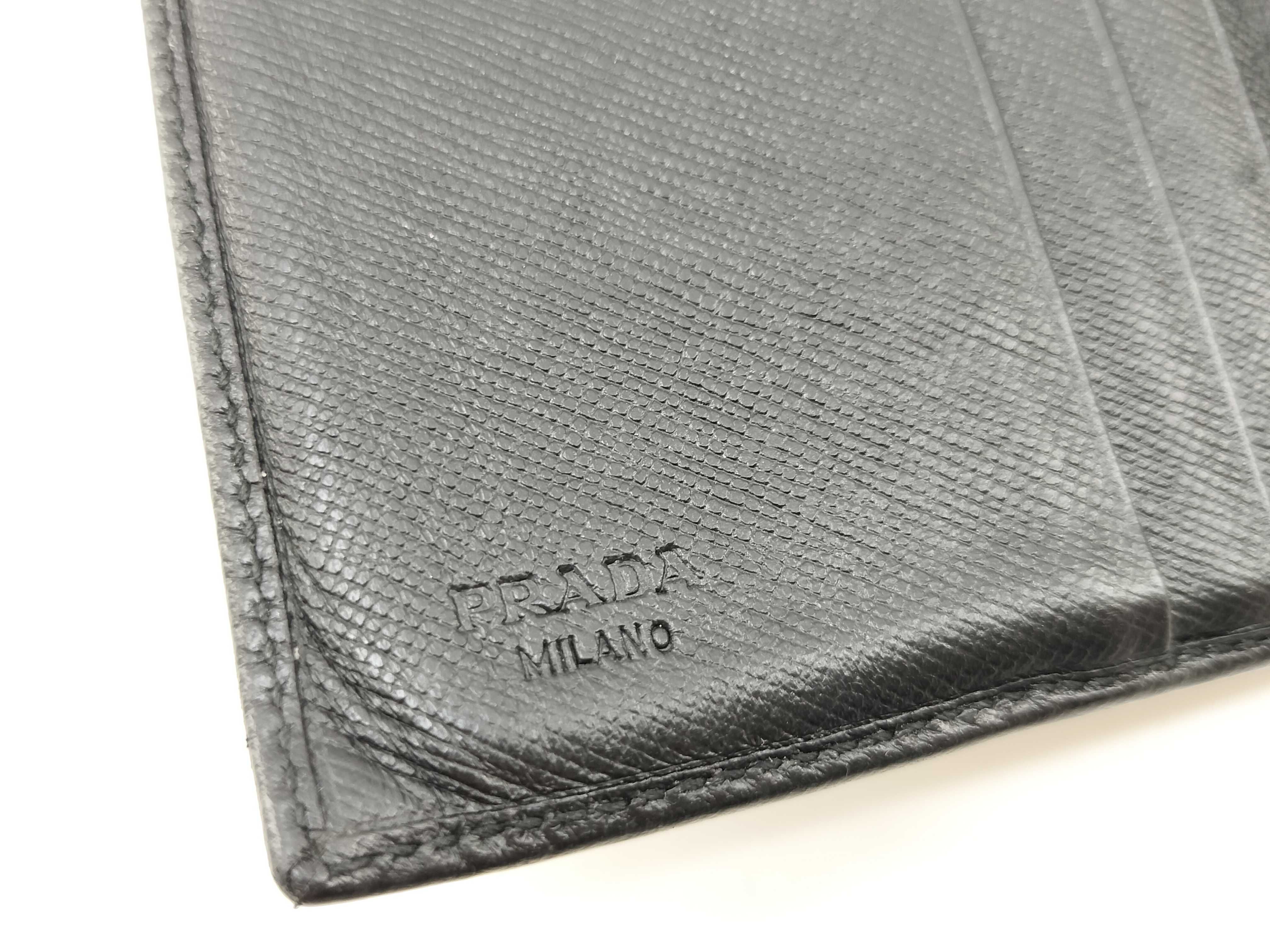 Leather Tri-fold Wallet Black Wallet — view 10