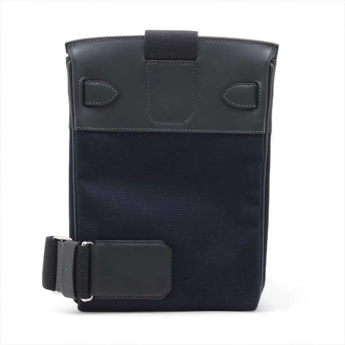 [Individually wrapped] Hermes Kelly Akkado PM Toile Bivouque x Vaux Swift Cavan Silver Hardware W:2024 — view 2