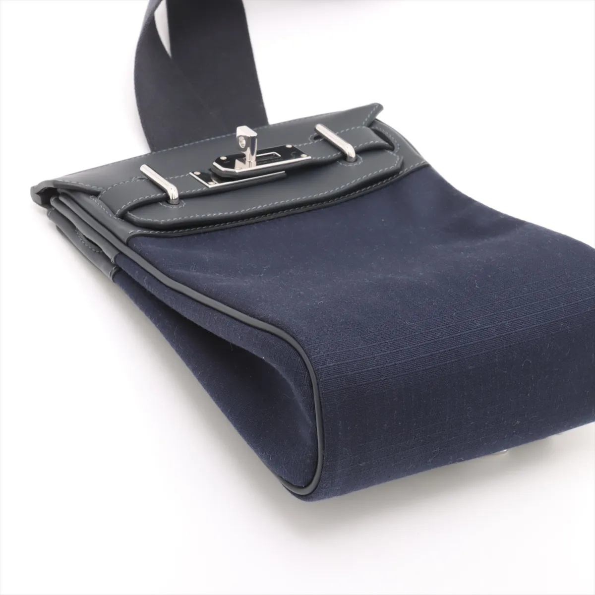 [Individually wrapped] Hermes Kelly Akkado PM Toile Bivouque x Vaux Swift Cavan Silver Hardware W:2024 — view 4