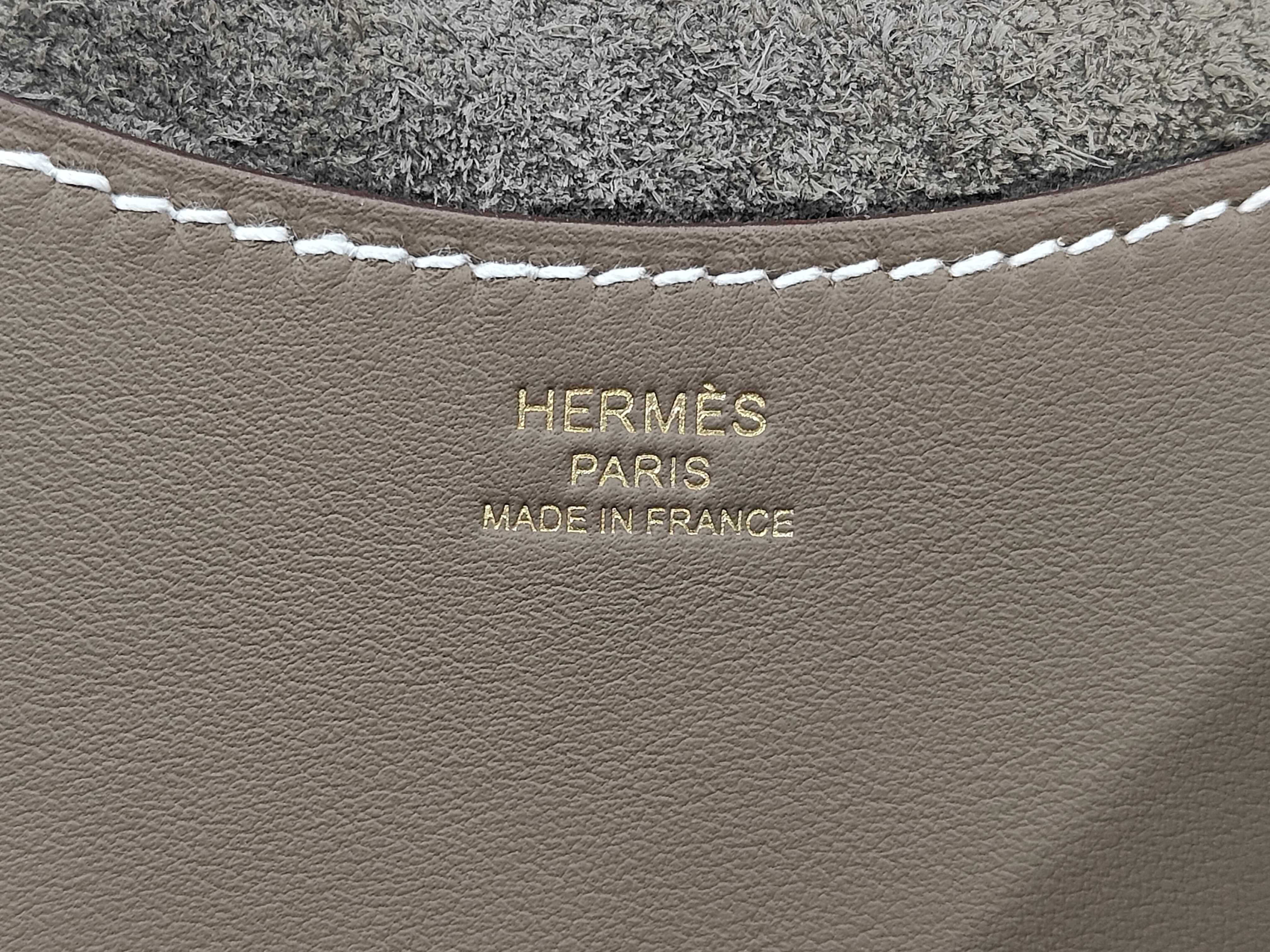 In the Loop 18 Etoupe Gold Hardware K Stamp Handbag — view 9