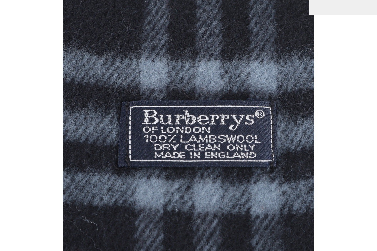 Nova Check scarf with tags attached. — view 3