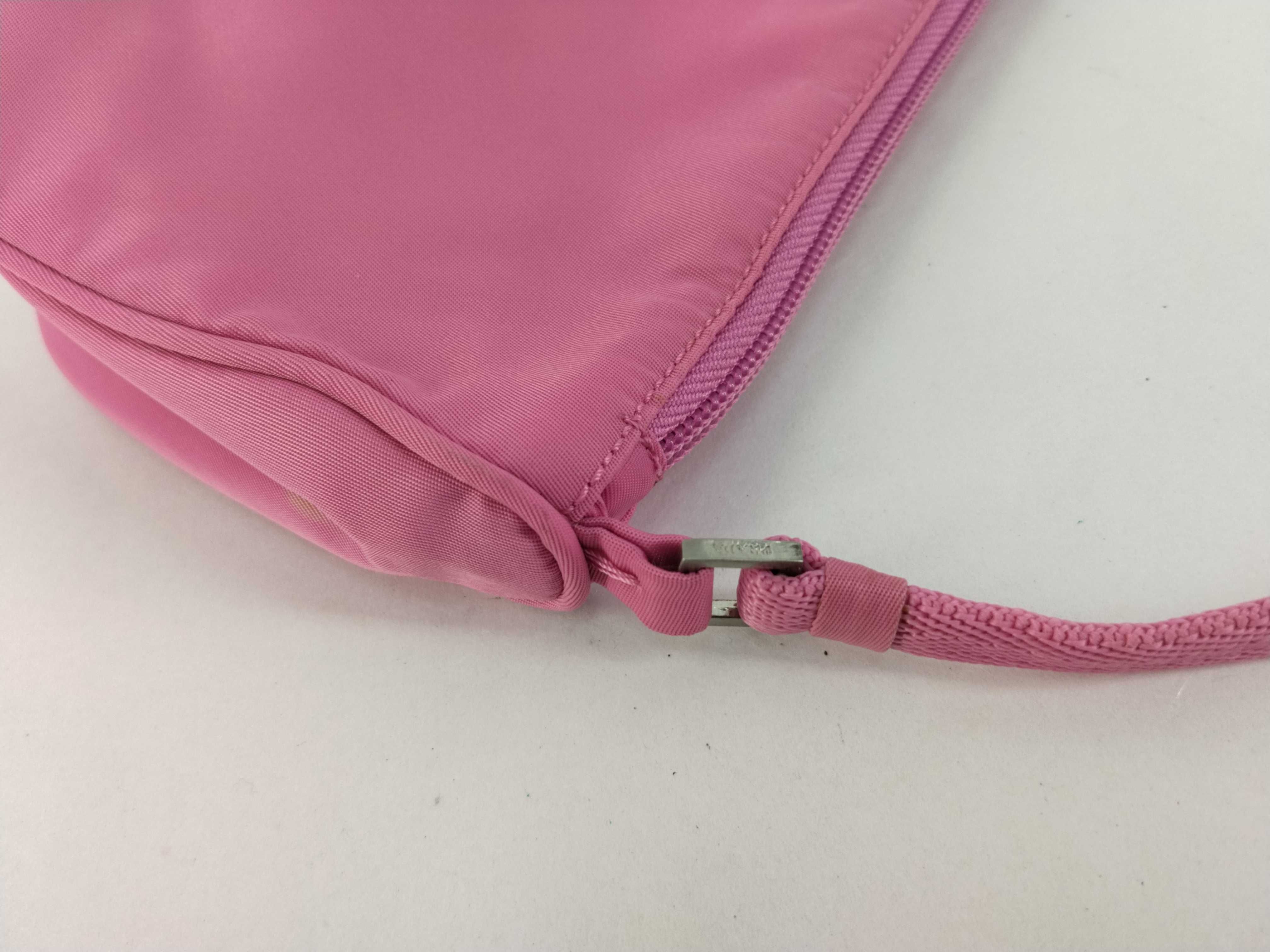 Nylon Prada Tessuto Nylon Accessory Pouch Pink Handbag — view 5
