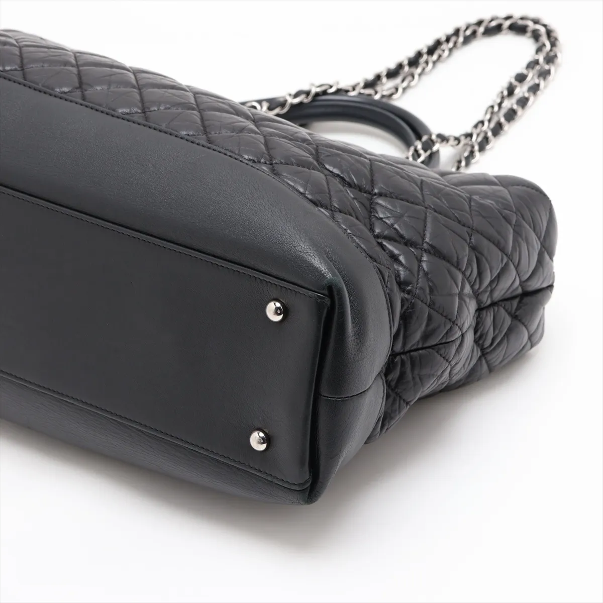 Portobello Vintage Calf 2-Way Handbag, Black with Silver Hardware, 15734920 (Serial Number 15) — view 3