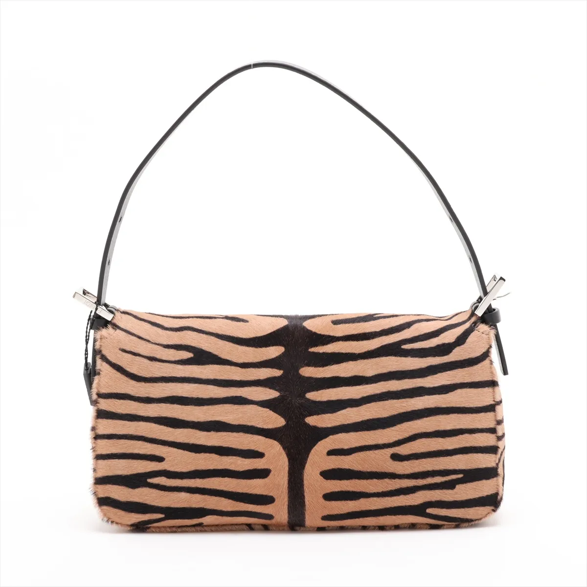 [Individually packaged] Fendi Mamma Bucket 26424 Calf Hair x Leather Shoulder Bag Brown — view 2