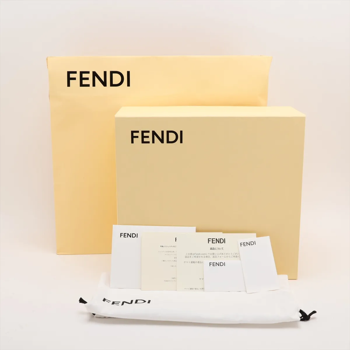 [Individually packaged] Fendi Mamma Bucket 26424 Calf Hair x Leather Shoulder Bag Brown — view 12
