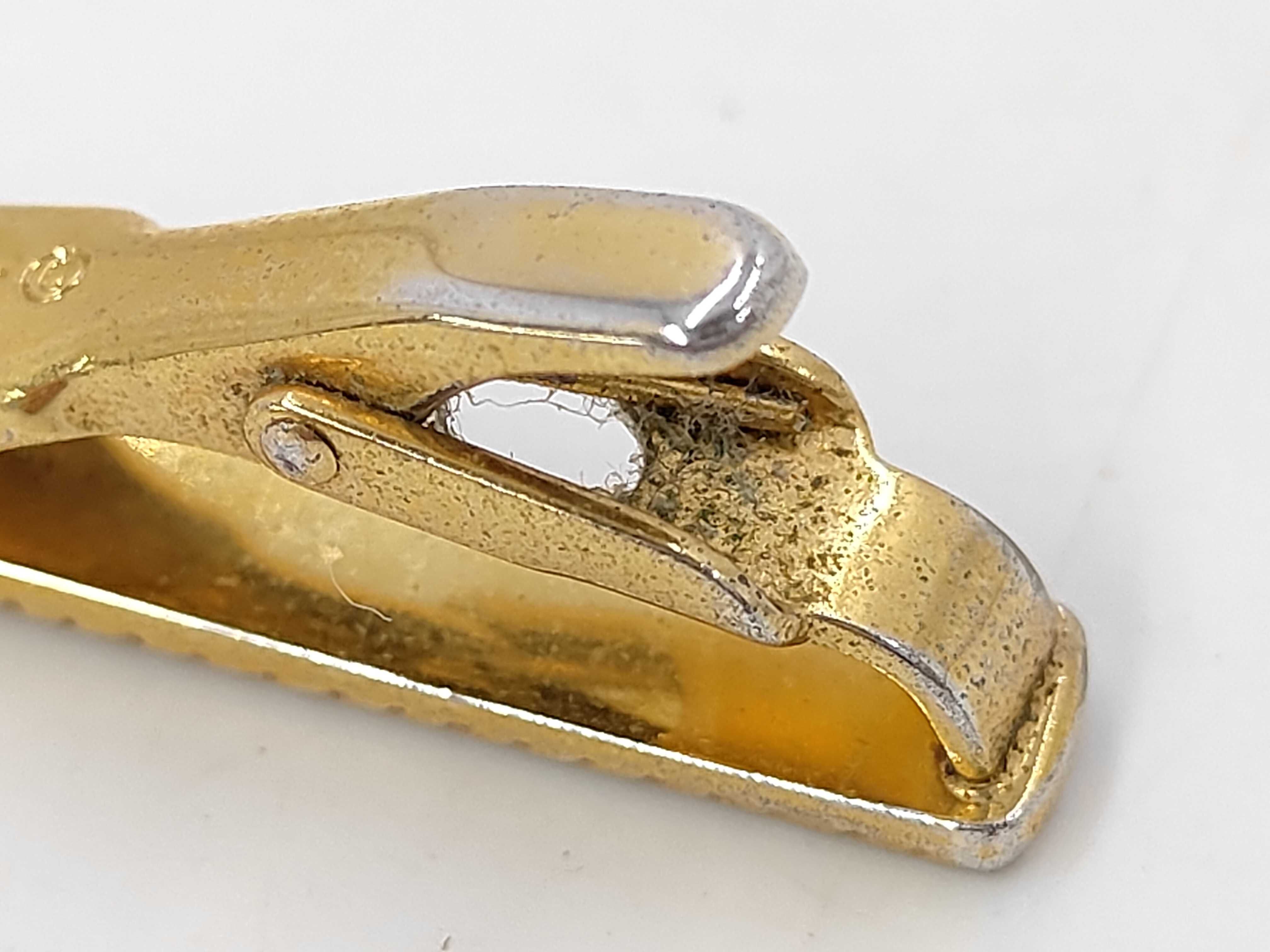 CD Logo Gold x Silver Tie Clip & Cufflinks — view 6