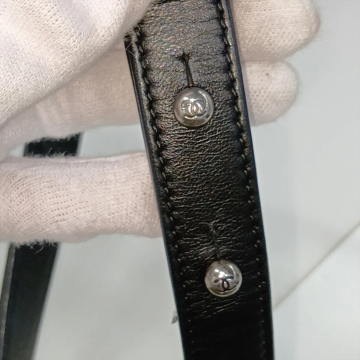 Boy Chanel 25 Tweed x Lambskin Chain Shoulder Bag, Black with Gunmetal Hardware, 23349749, Serial Number 23, A67086 — view 13