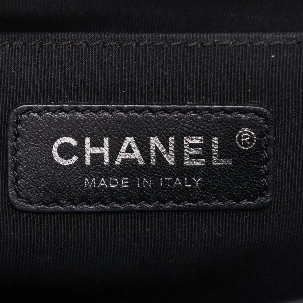 Boy Chanel 25 Tweed x Lambskin Chain Shoulder Bag, Black with Gunmetal Hardware, 23349749, Serial Number 23, A67086 — view 8