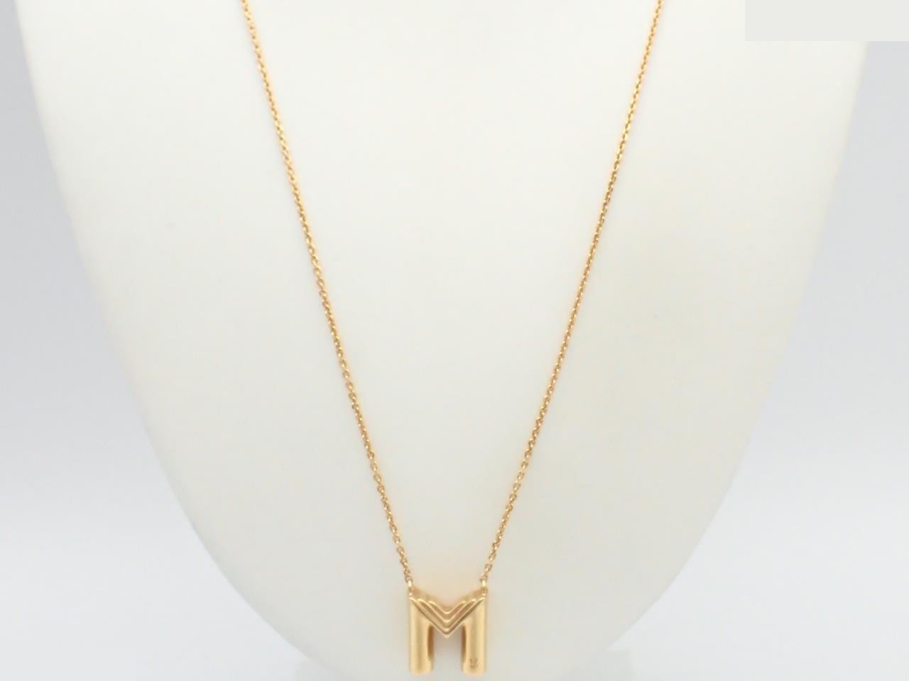Initial necklace GP chain approx. 60cm — view 3