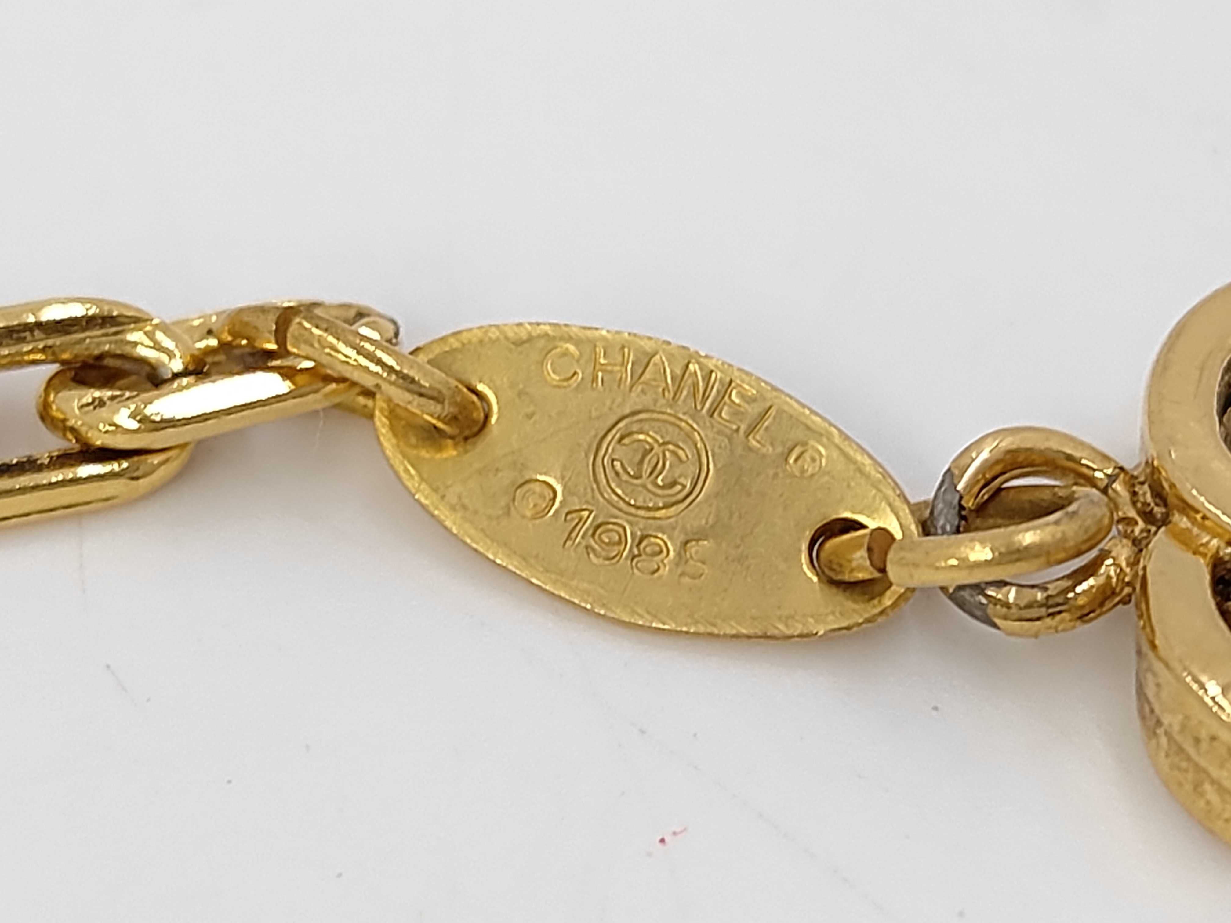Gripoix 3-link Coco Mark Chain Belt (with markings) — view 4