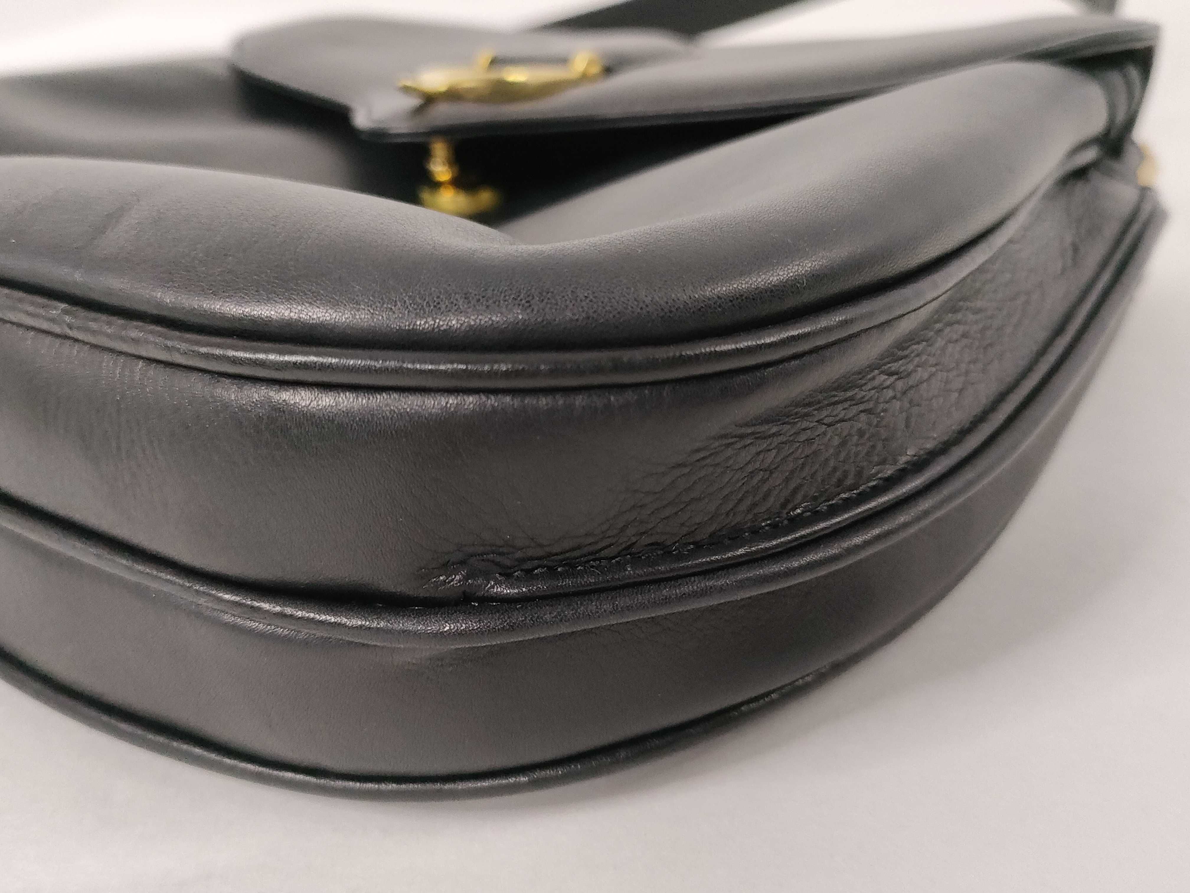 Old Gucci Leather Shoulder Bag — view 6