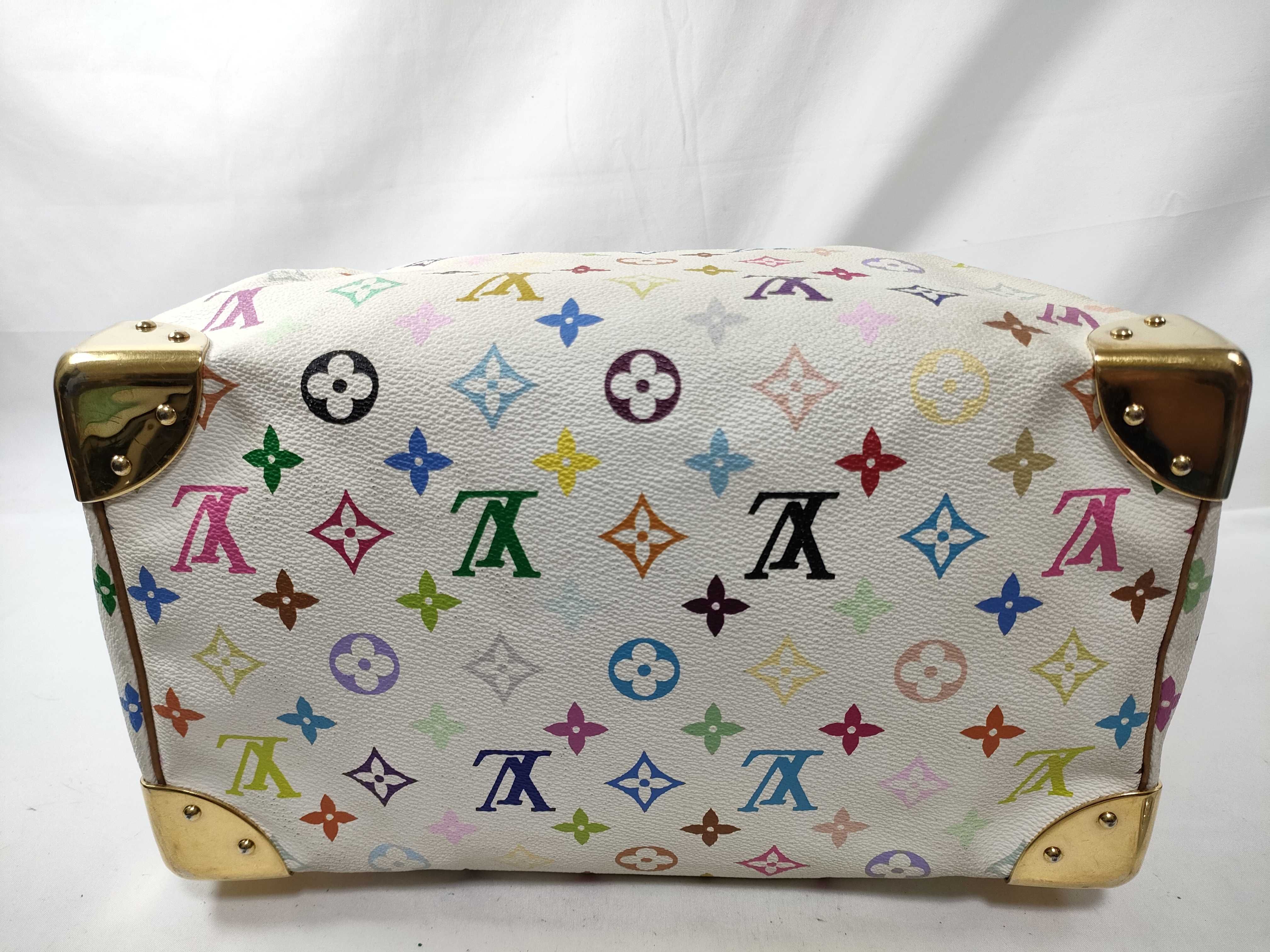 Monogram Multicolor ID- Canvas Multicolor Speedy 30 M92643 White Crochet SP0091 Handbag — view 8