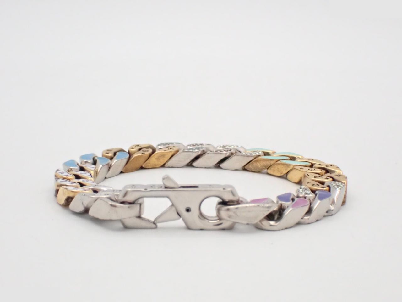 Bracelet Chain Links Patches #M (Wrist circumference approx. 18cm) — view 2