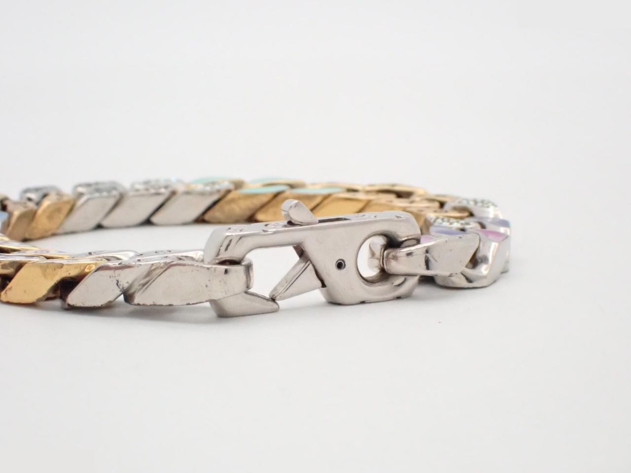 Bracelet Chain Links Patches #M (Wrist circumference approx. 18cm) — view 3