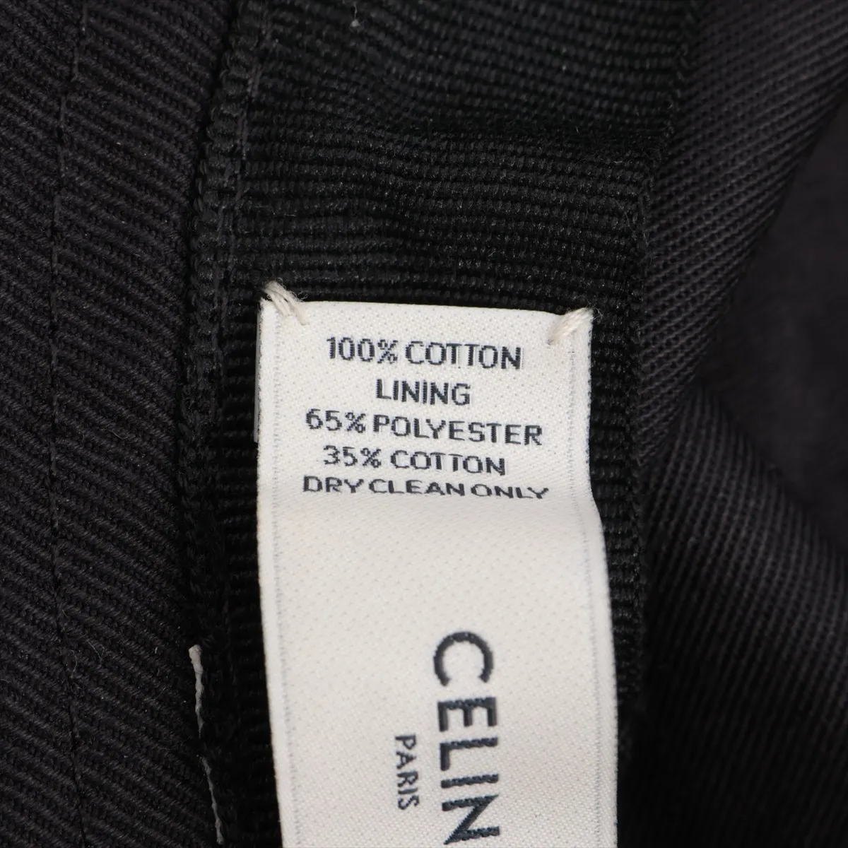 logo bucket hat, size L, cotton, black. Shows signs of wear, — view 6