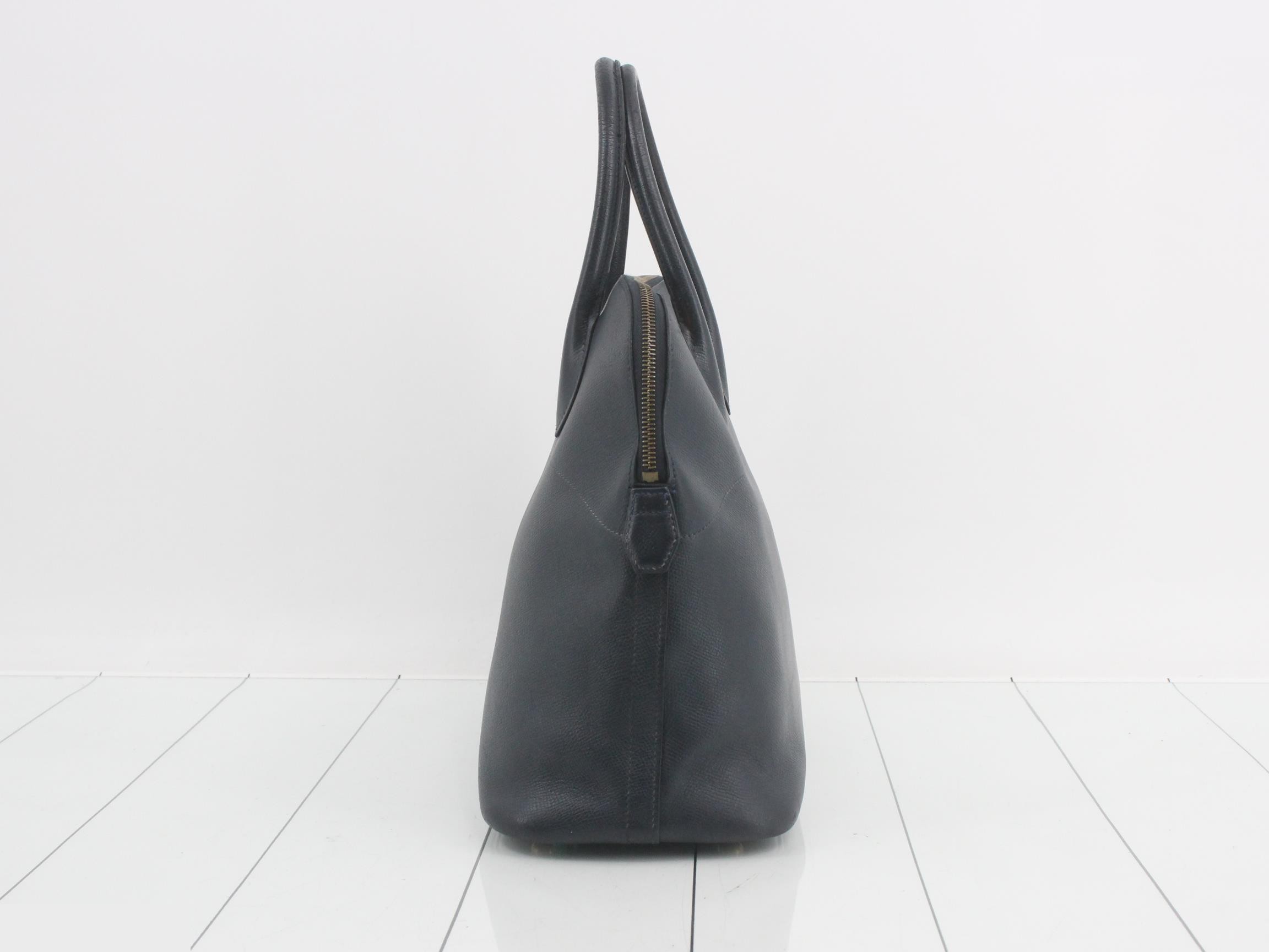 Bolide 35 Courchevel Leather Bag, X Stamp, 2-Way Handle, Gold Hardware, with Strap — view 4