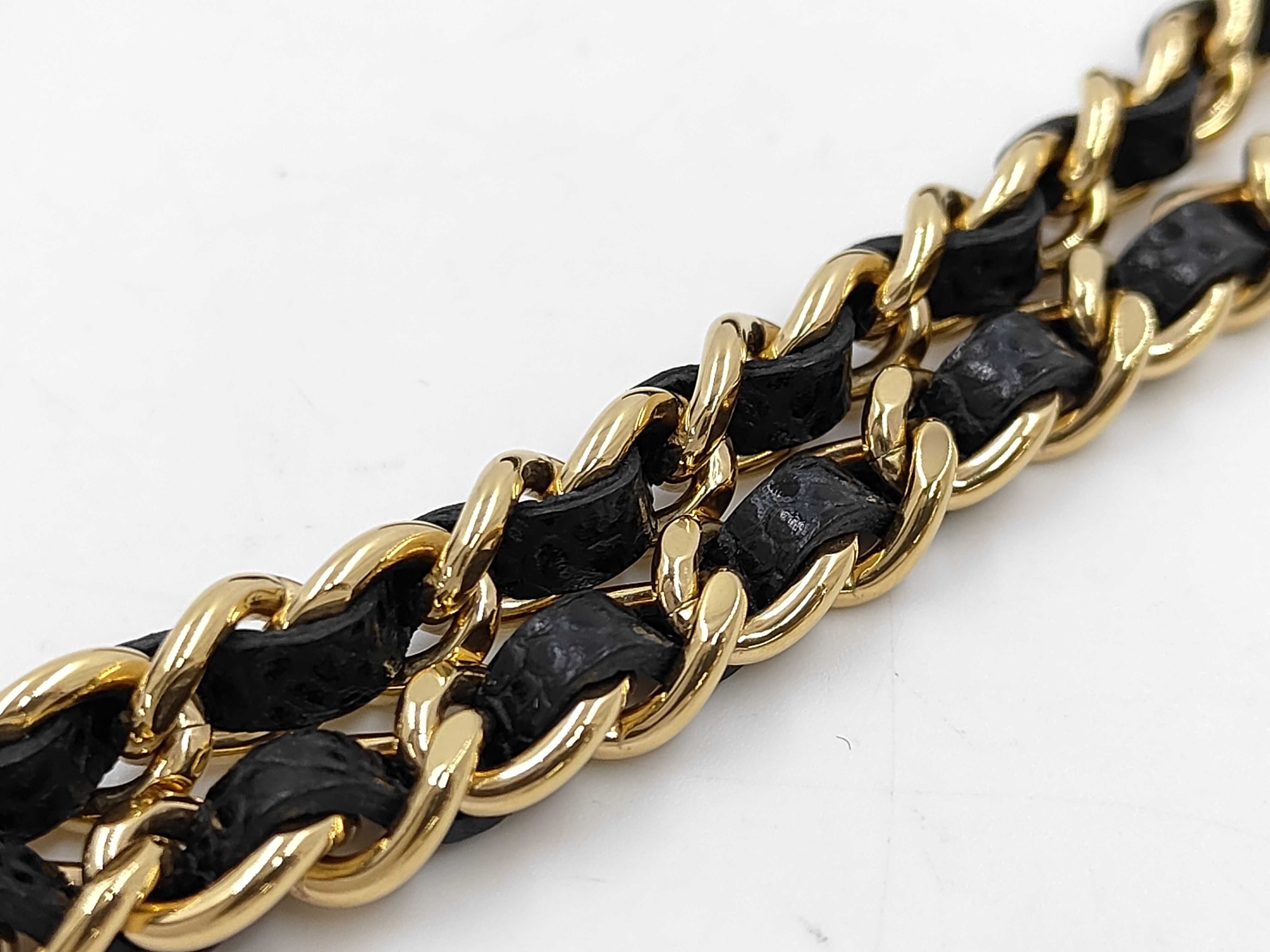 Caviar skin chain wallet shoulder bag — view 4