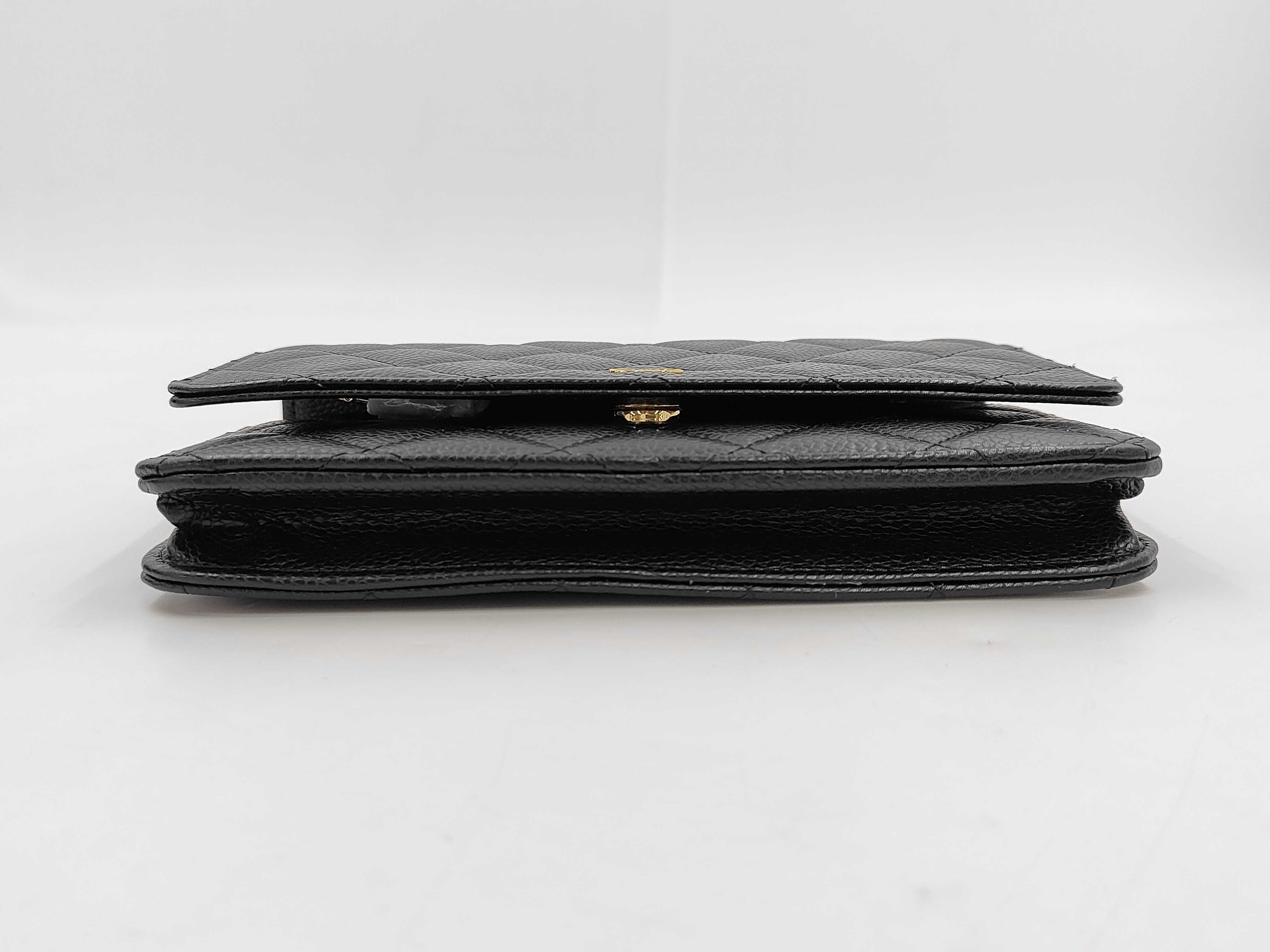 Caviar skin chain wallet shoulder bag — view 5