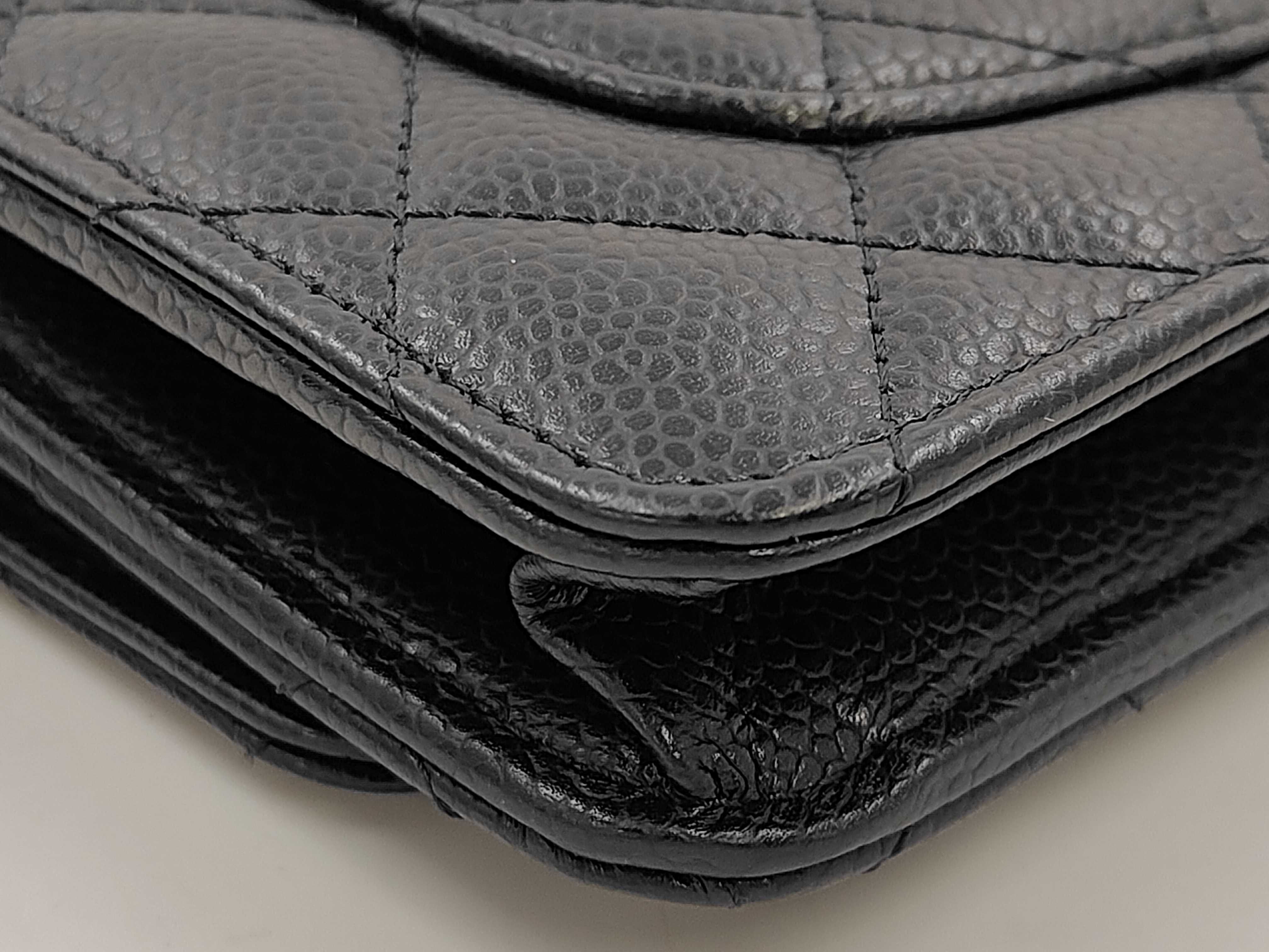Caviar skin chain wallet shoulder bag — view 6