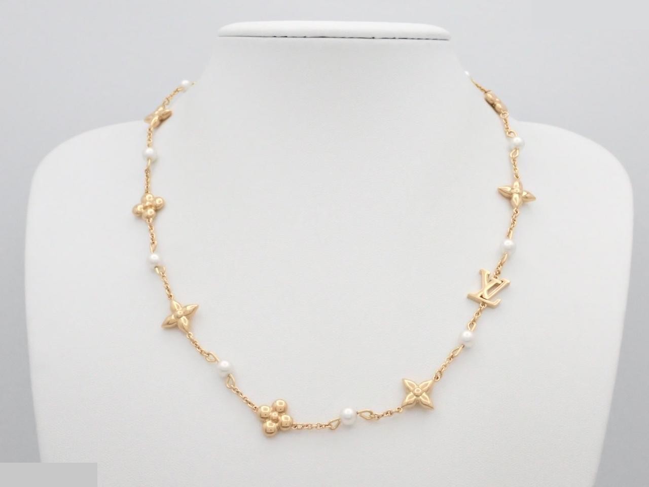 Louisa necklace, unused, stored, gold, neck circumference approximately 46cm — view 3