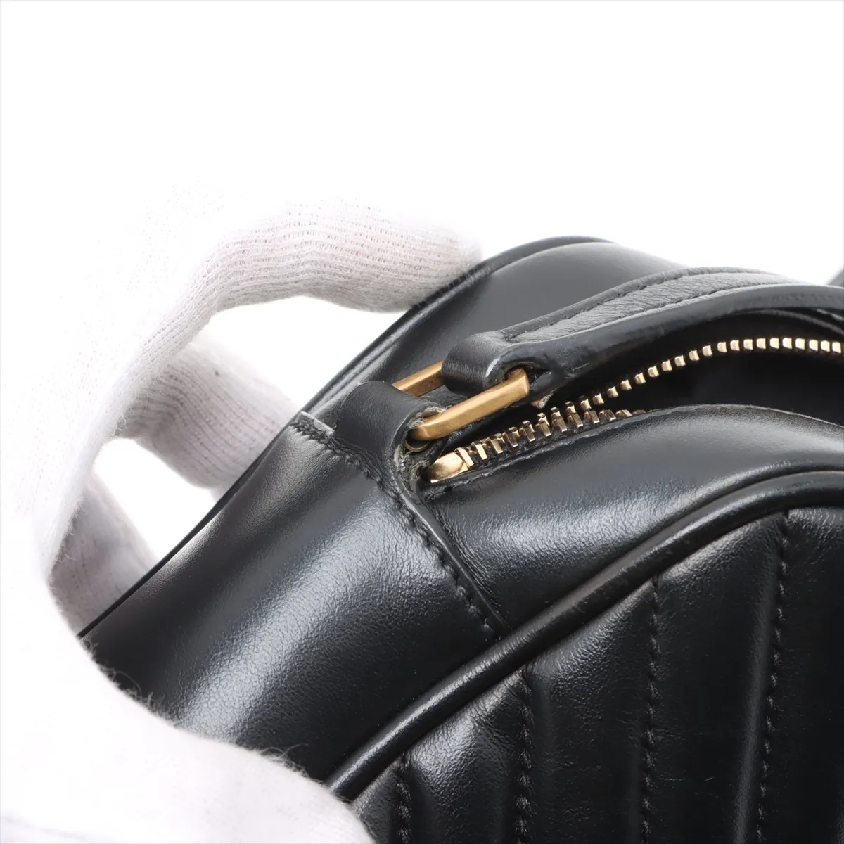 Lou Camera Leather Shoulder Bag Black 612544 — view 12