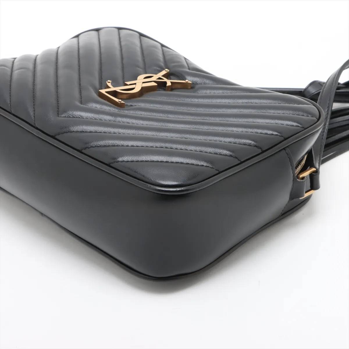 Lou Camera Leather Shoulder Bag Black 612544 — view 3