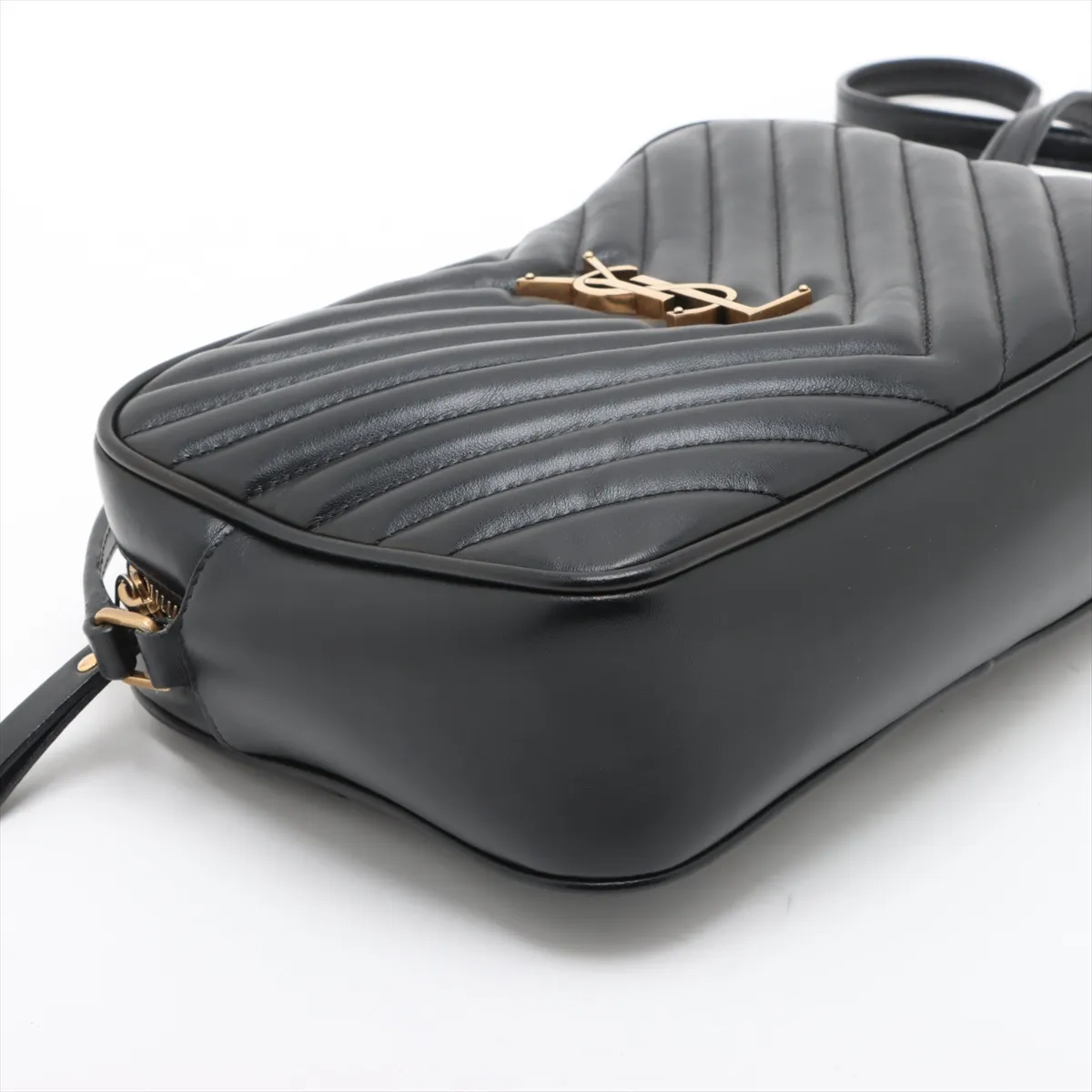 Lou Camera Leather Shoulder Bag Black 612544 — view 4