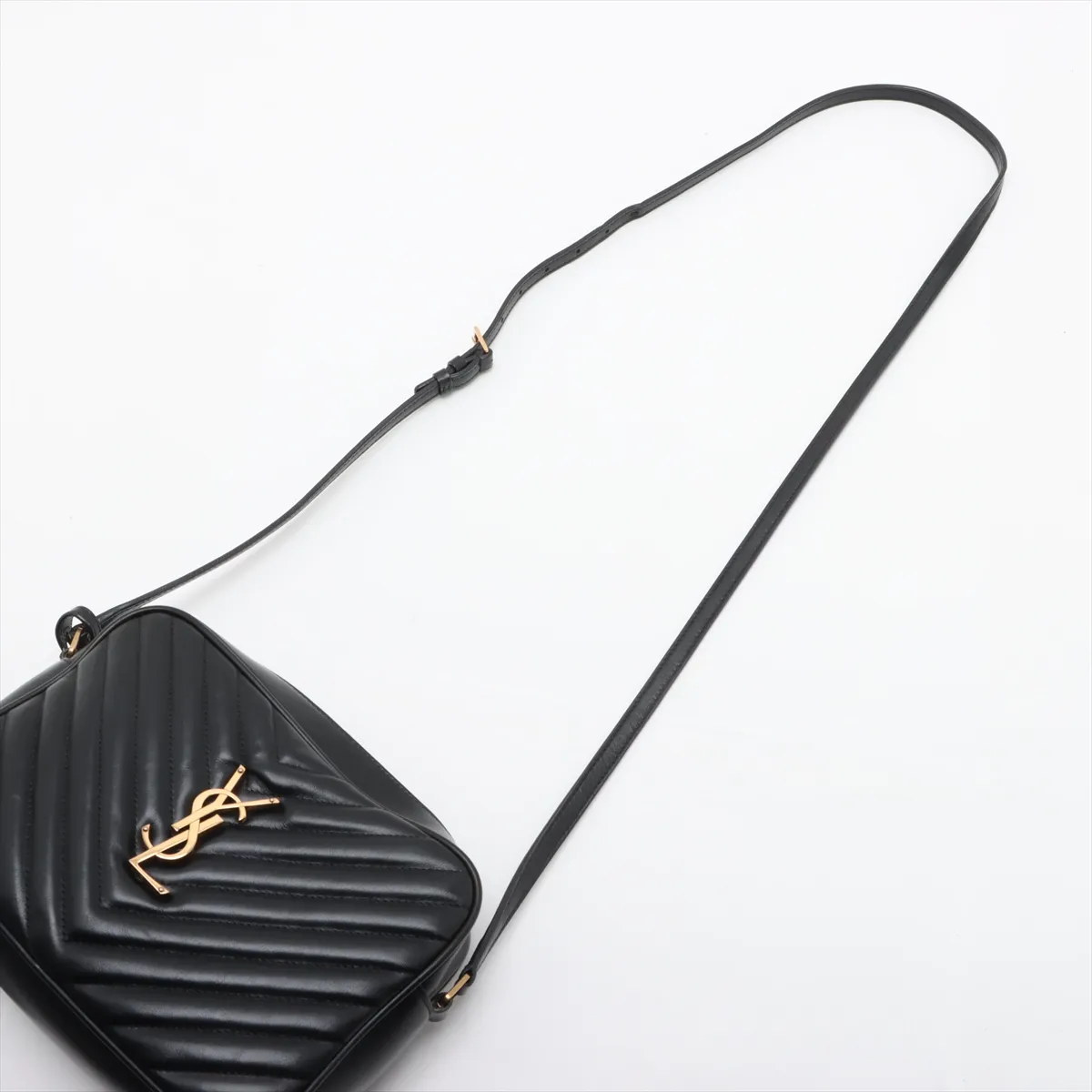 Lou Camera Leather Shoulder Bag Black 612544 — view 5