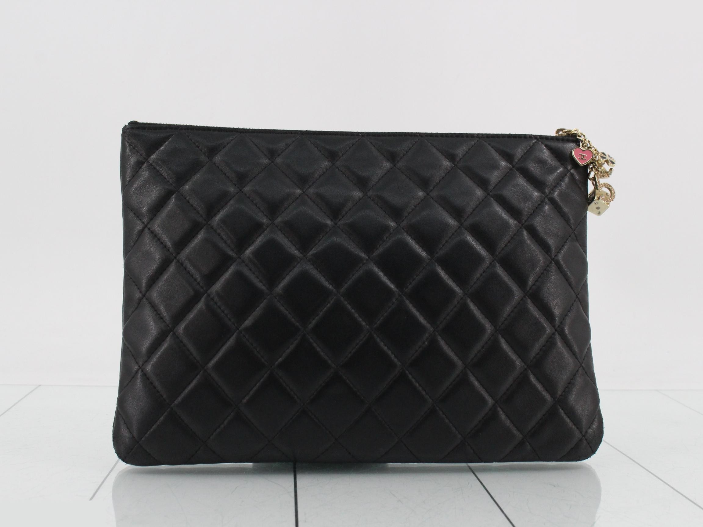 Matelassé Lambskin Second Bag with Seal Card — view 2