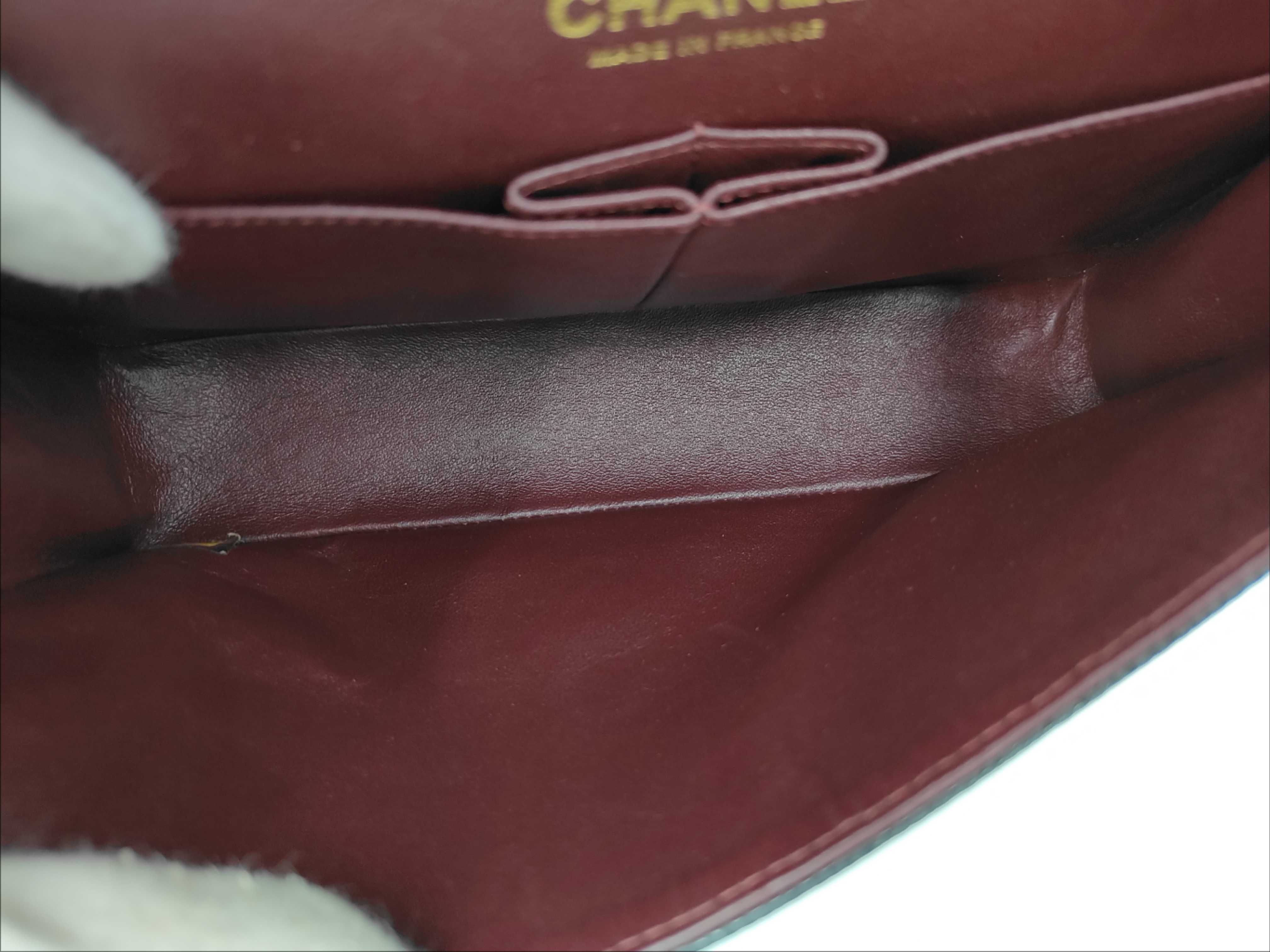 Double Flap Caviar Skin Shoulder Bag — view 10