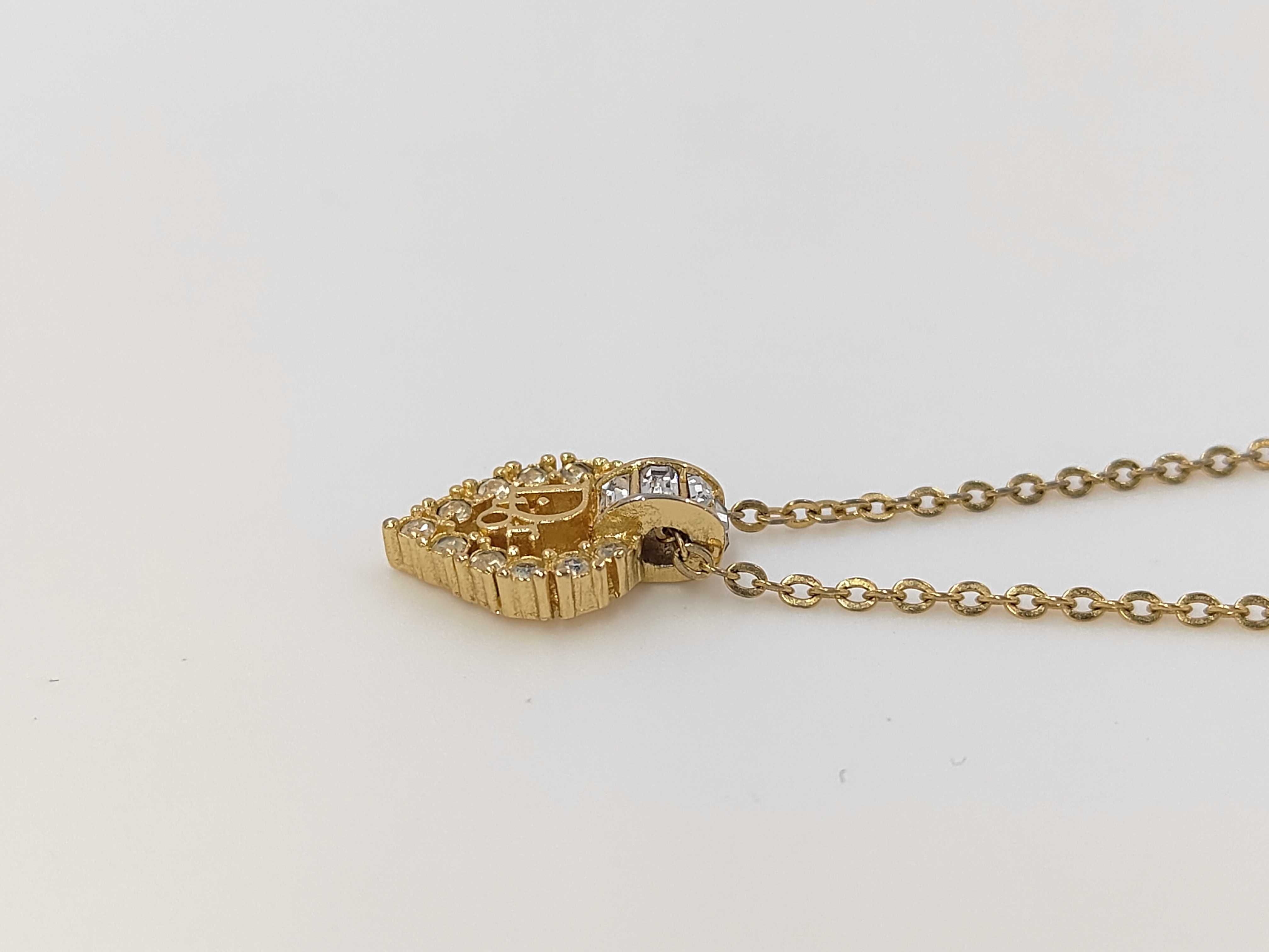 Trotter Rhinestone Heart Necklace — view 3