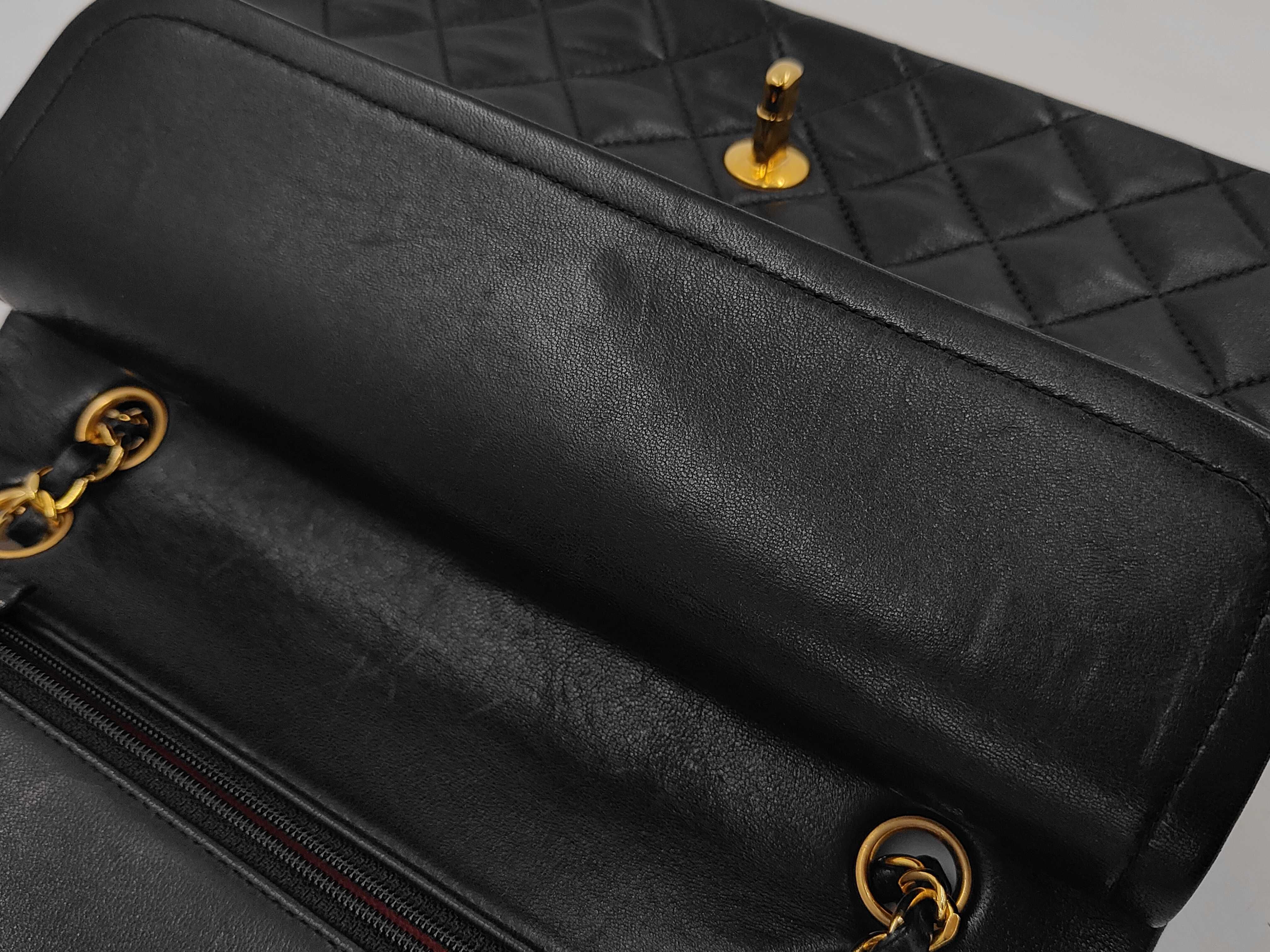 Matelassé 25 Double Flap Double Chain Lambskin Shoulder Bag — view 12