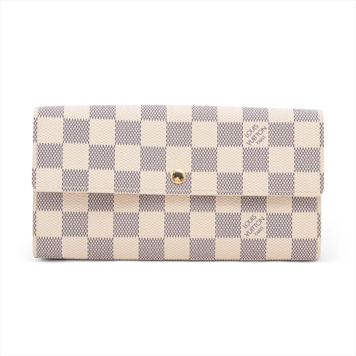 Damier Azur Portefeuille Sarah N61735 MI1047 Ivory Long Wallet