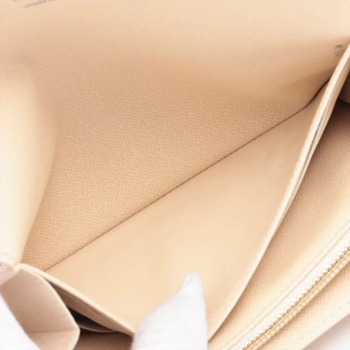 Damier Azur Portefeuille Sarah N61735 MI1047 Ivory Long Wallet — view 4