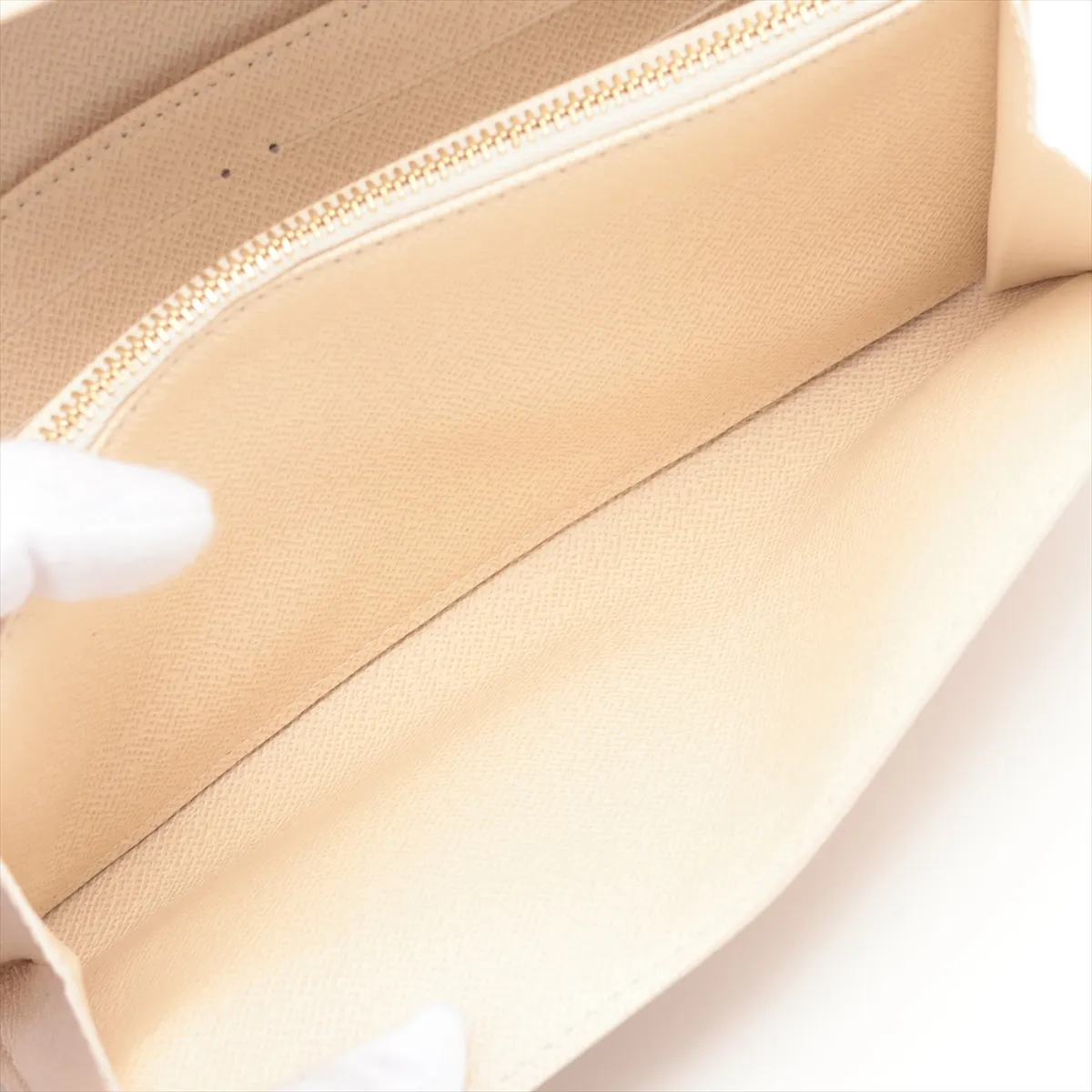Damier Azur Portefeuille Sarah N61735 MI1047 Ivory Long Wallet — view 6
