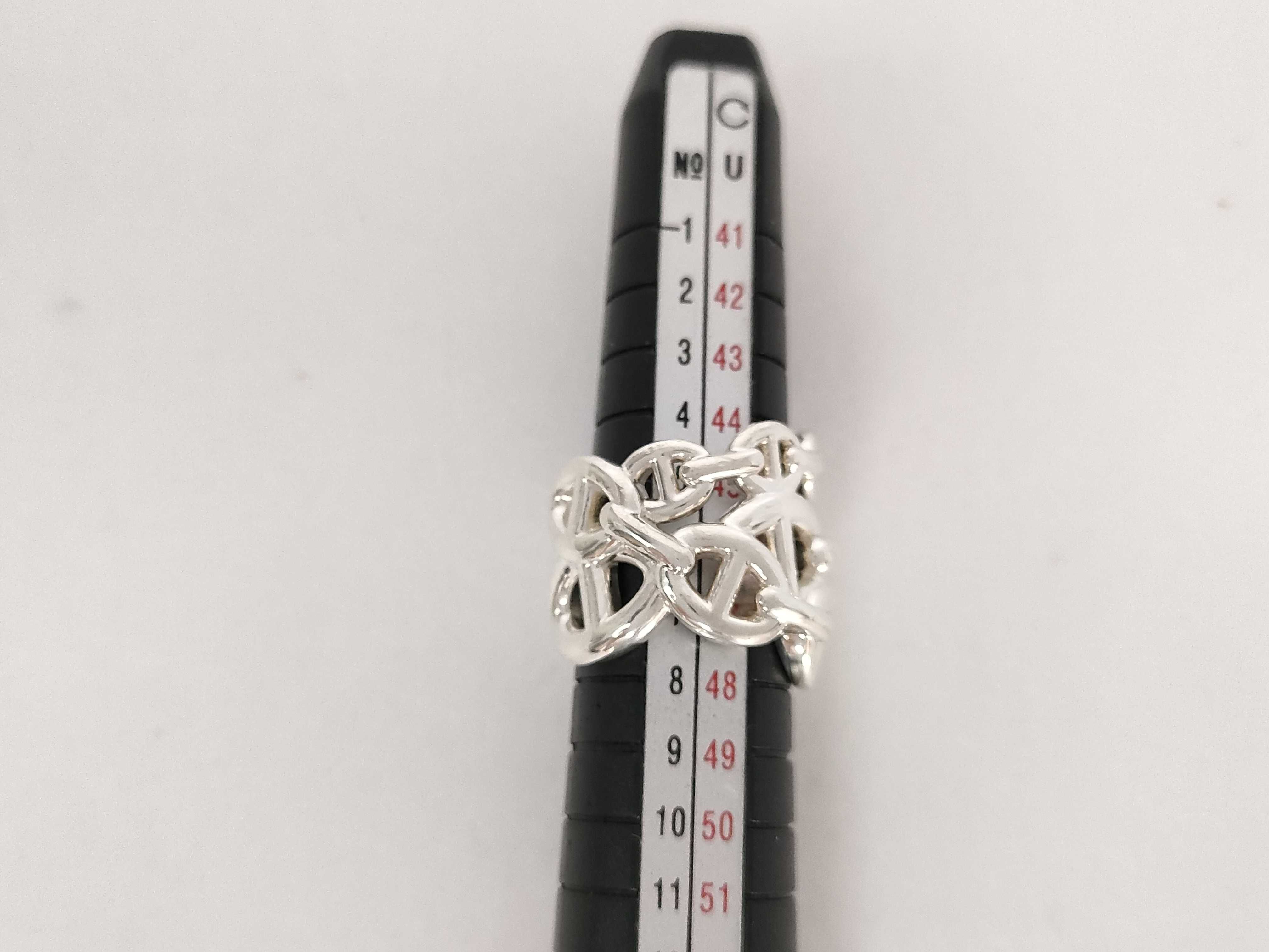 Chaine d'Ancre Enchainée Ring GM 925/13.8g #47 Box Ring — view 5