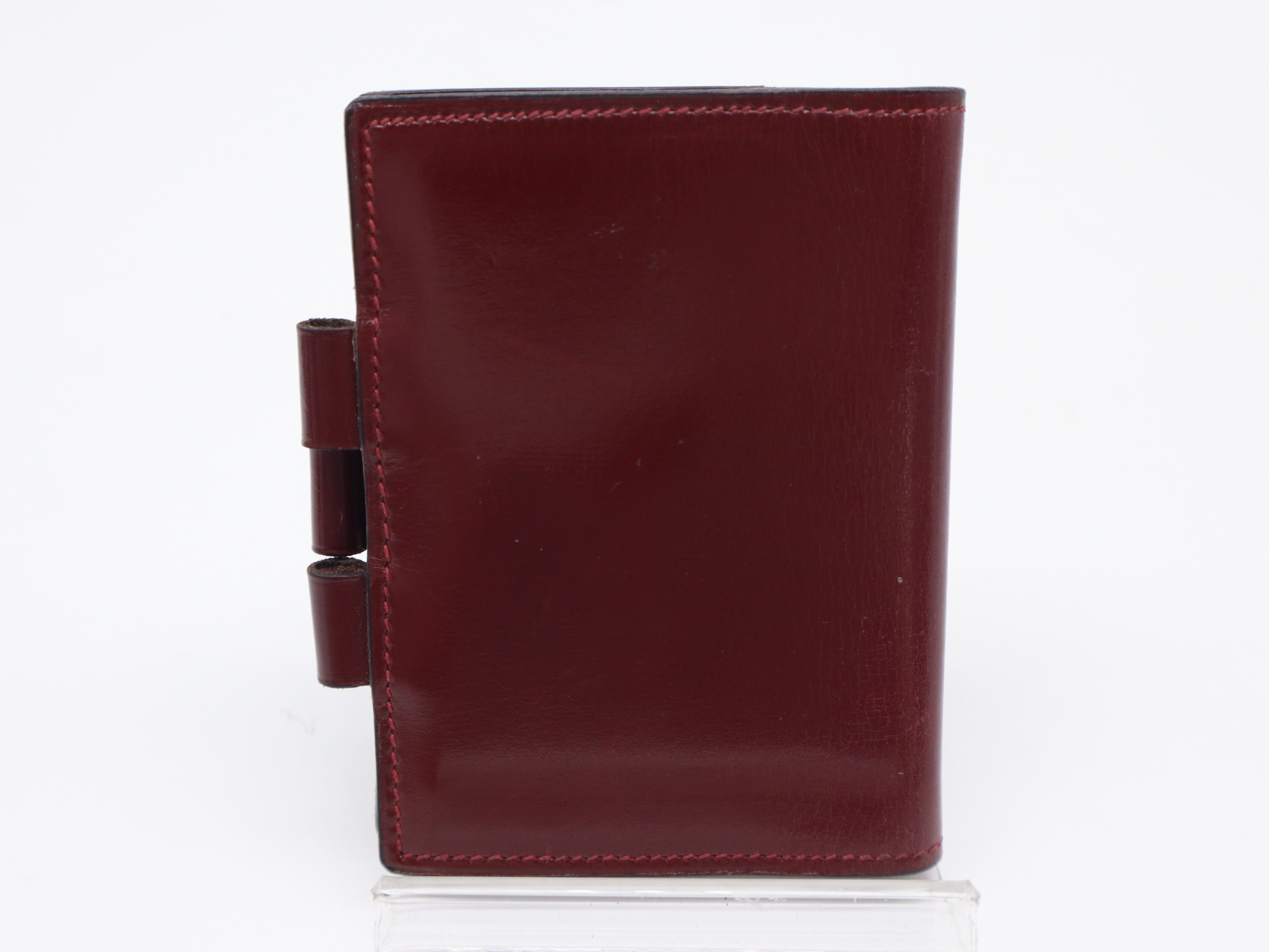 Agenda PM Notebook Cover, Leather, Bordeaux — view 2
