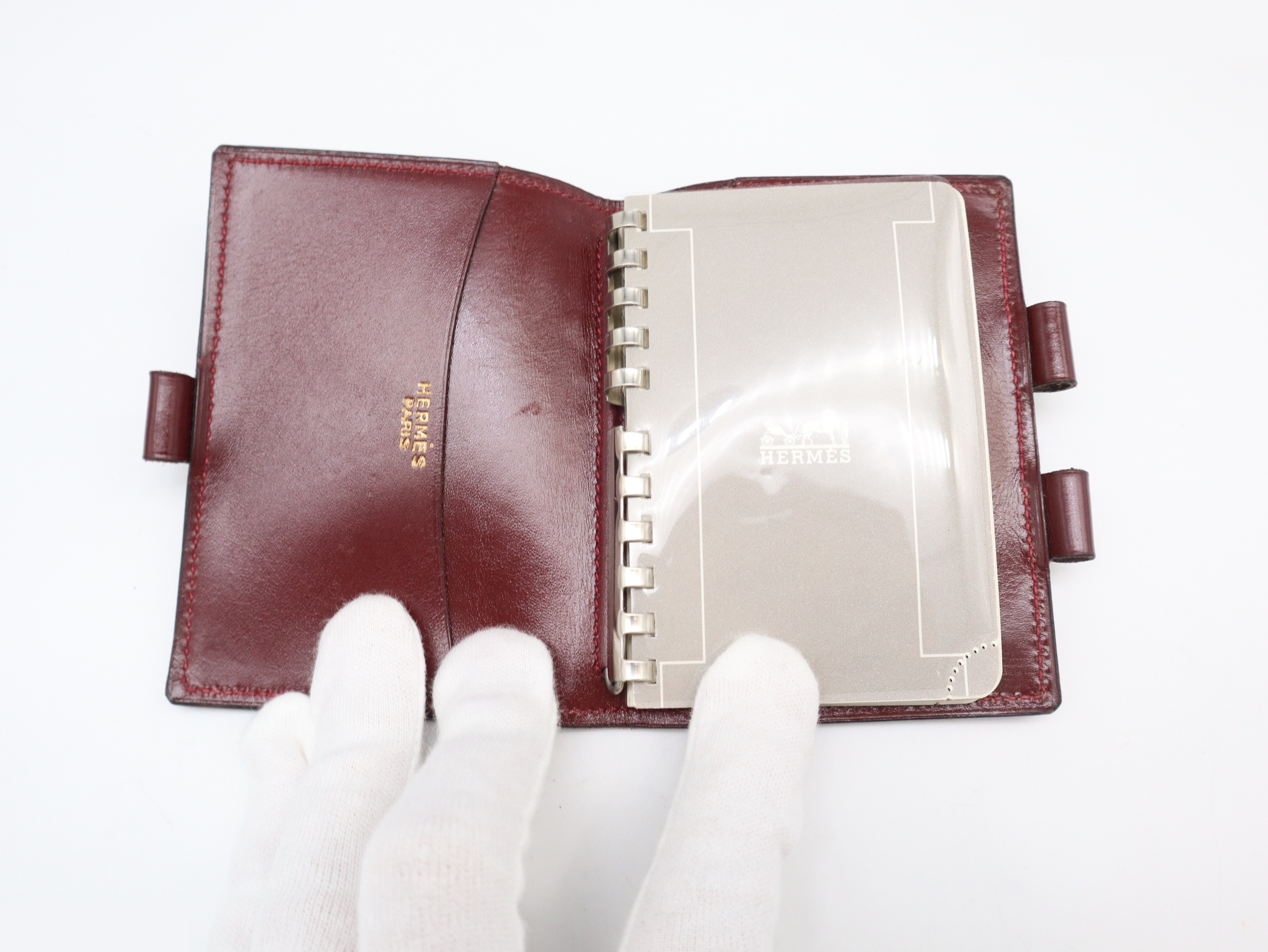 Agenda PM Notebook Cover, Leather, Bordeaux — view 7