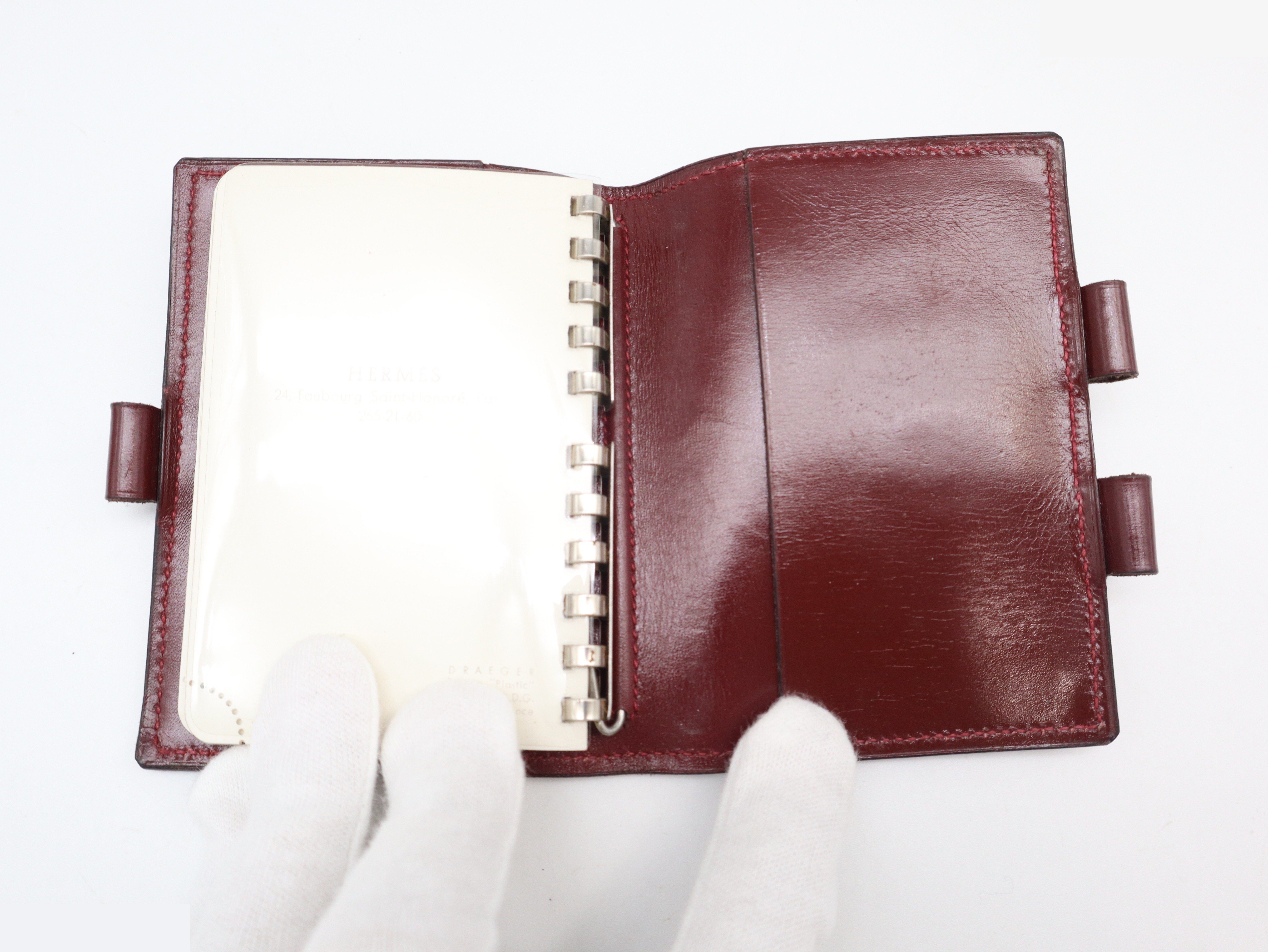 Agenda PM Notebook Cover, Leather, Bordeaux — view 8