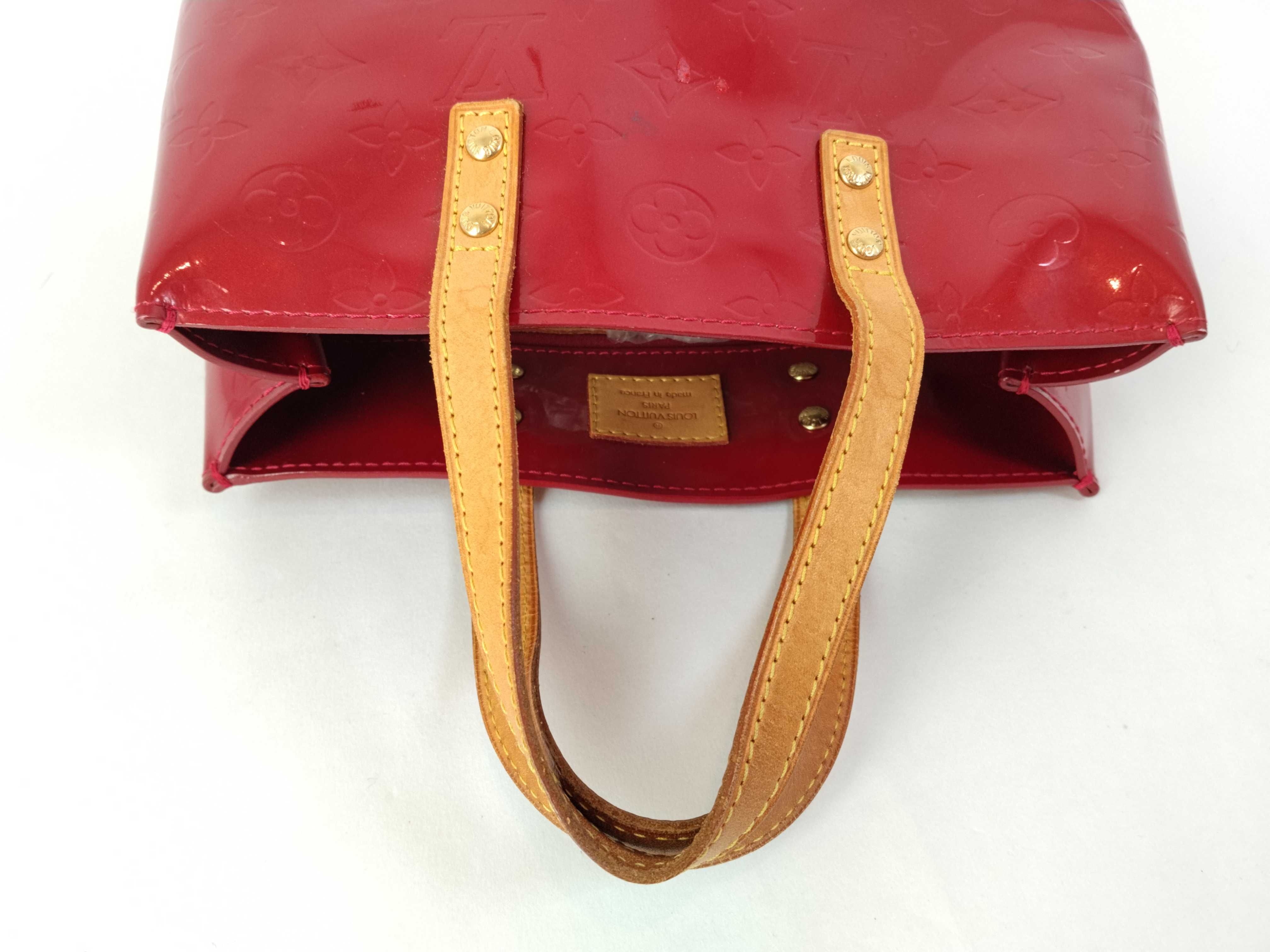 Vernis A. Louis Vuitton Vernis Lead PM Pomme d'Amour Handbag Red Handbag — view 3