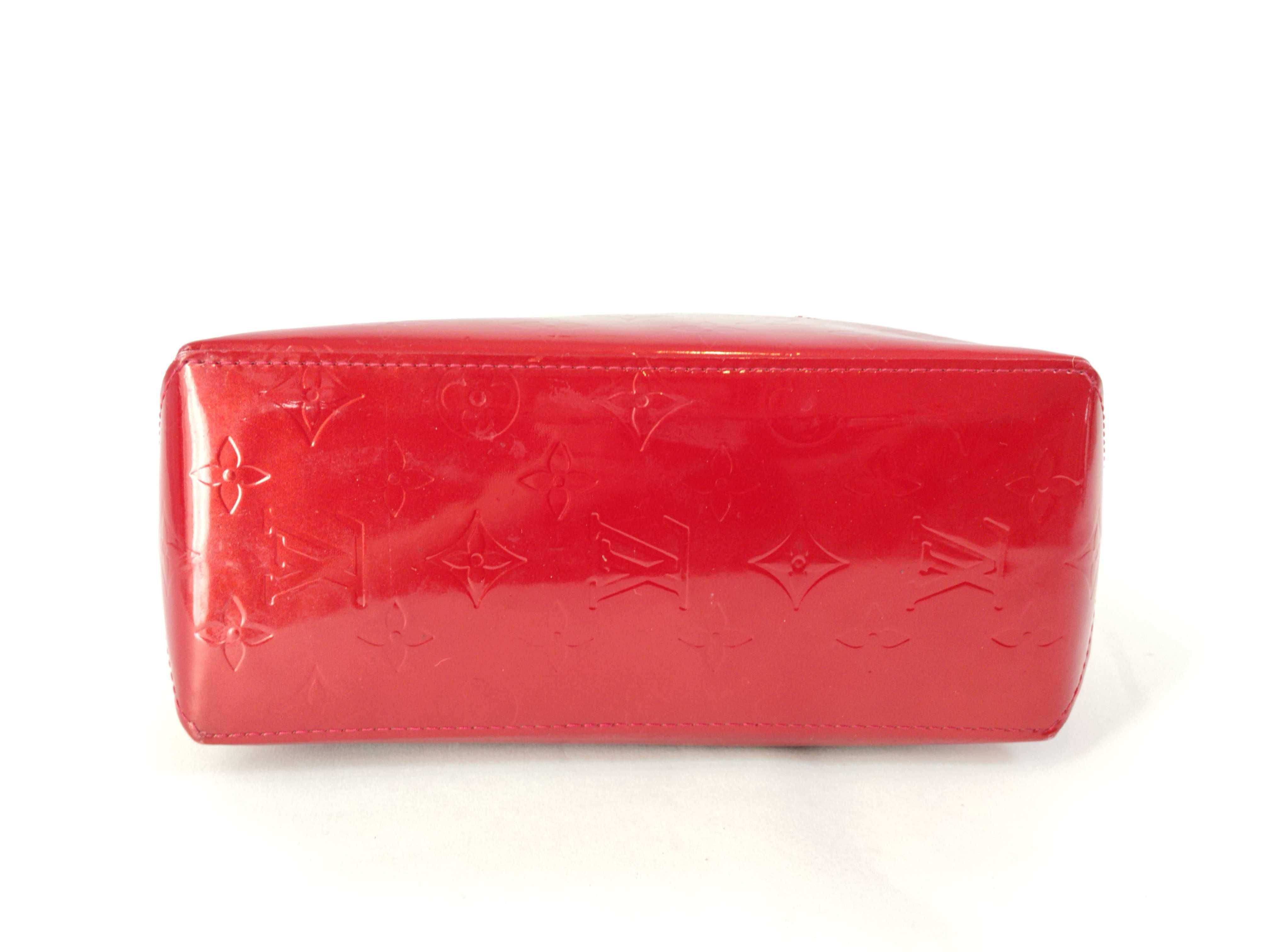 Vernis A. Louis Vuitton Vernis Lead PM Pomme d'Amour Handbag Red Handbag — view 8