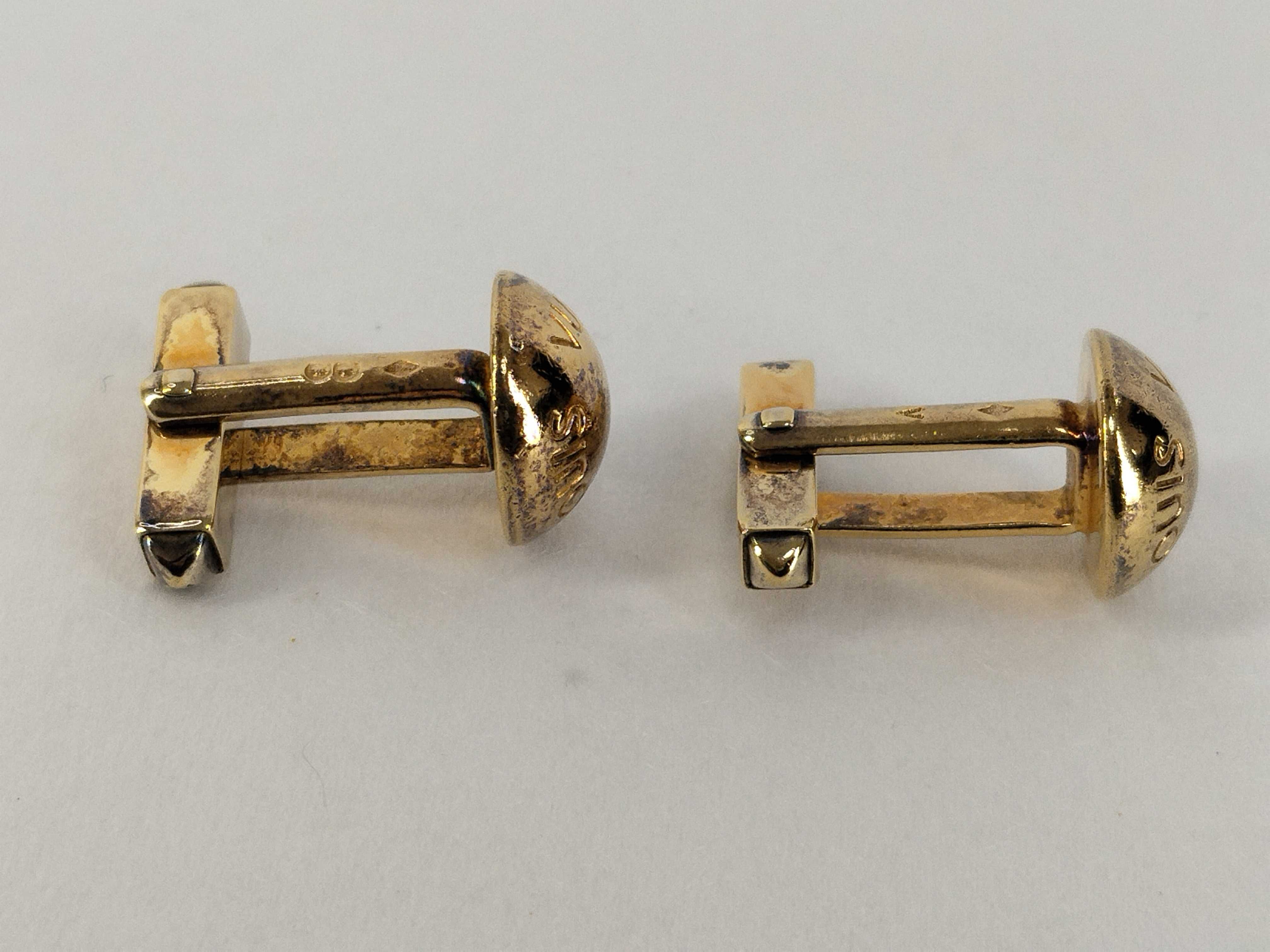 cufflinks (discolored) - Tie clip and cufflinks included. — view 4