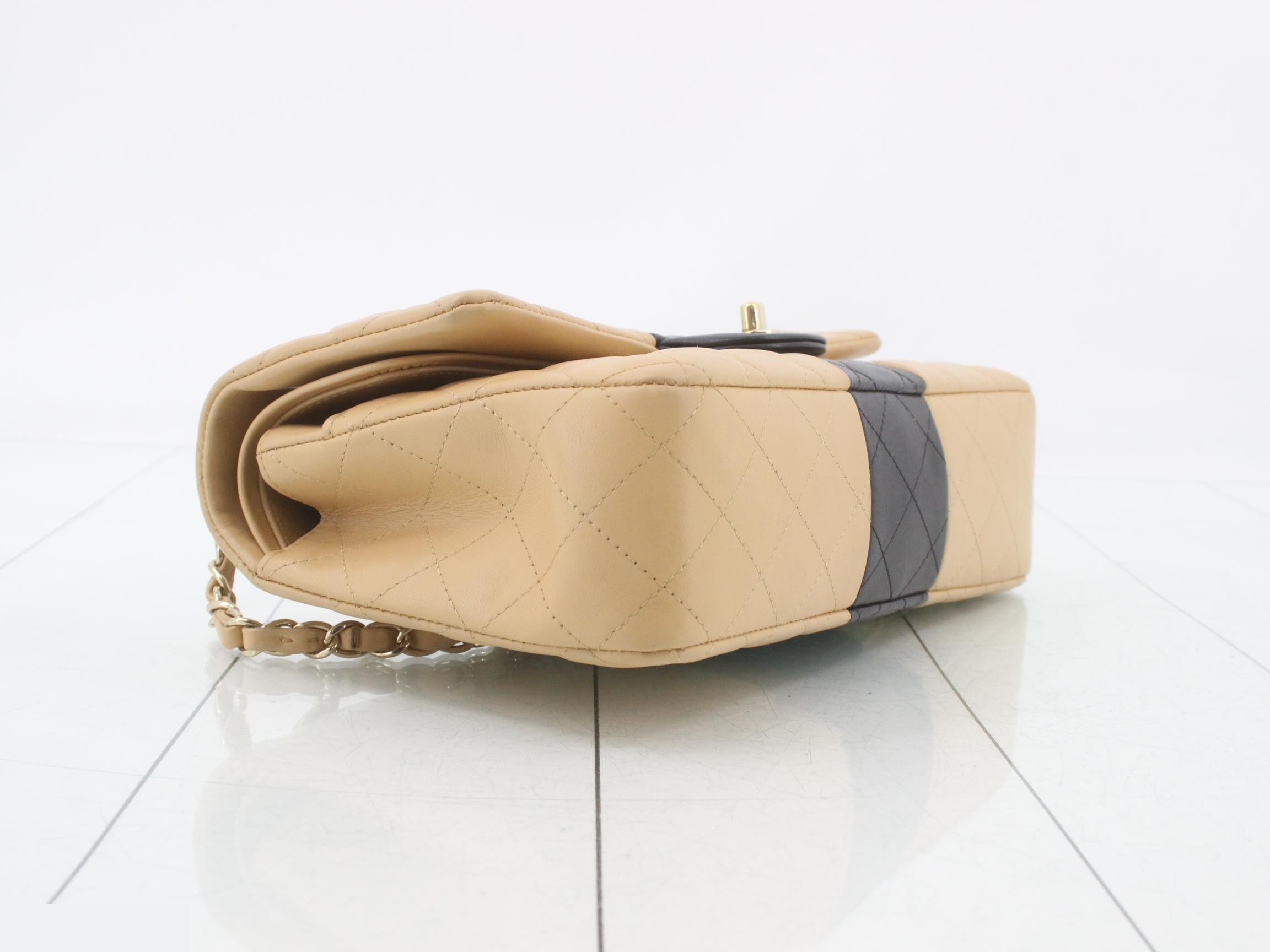 Matelassé Lambskin Chain Shoulder Bag with Plate — view 5