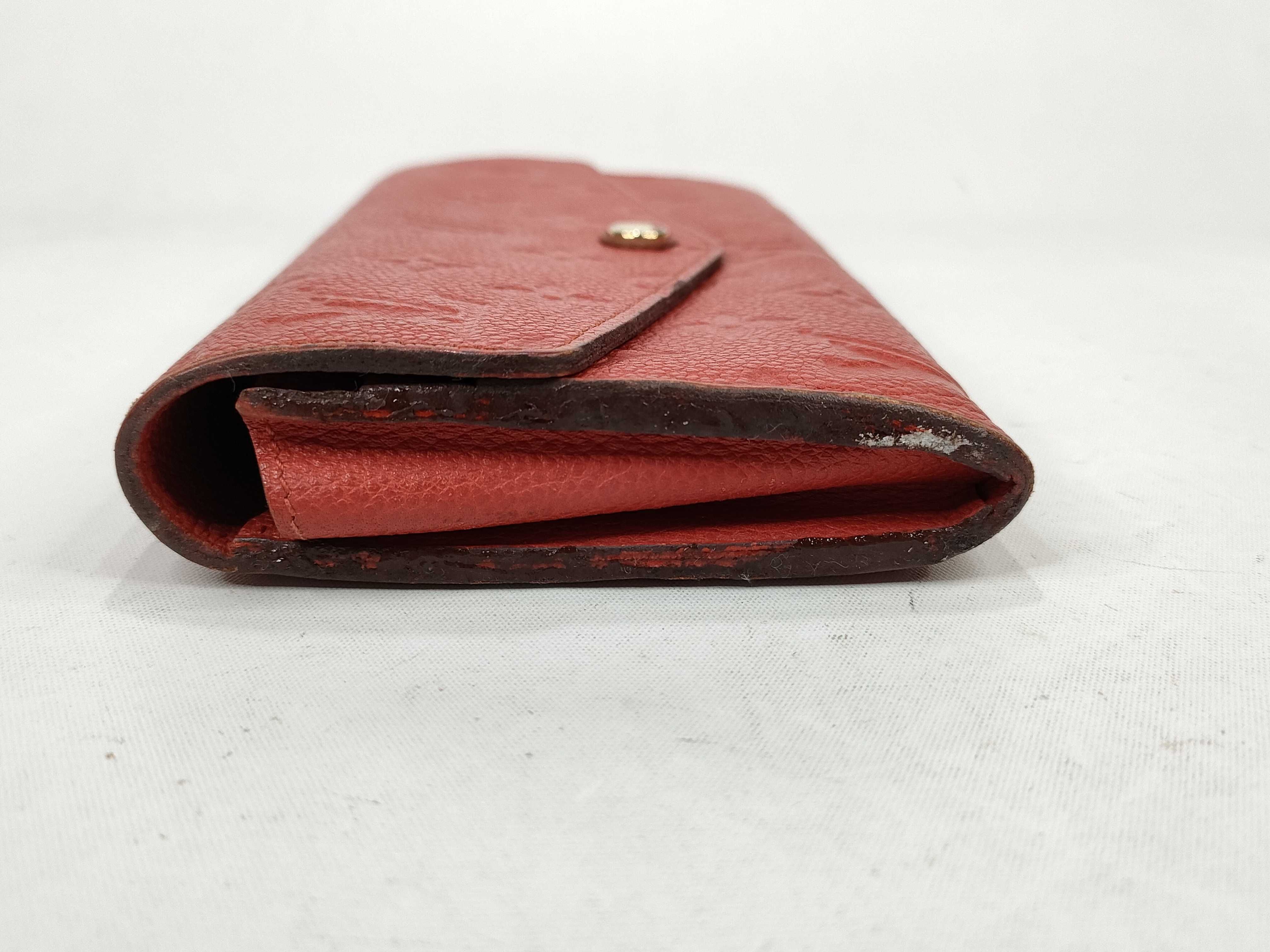 Monogram Empreinte Portefeuille Curieuse M60302 Empreinte Red Coin Case Embossed Initial Wallet — view 5