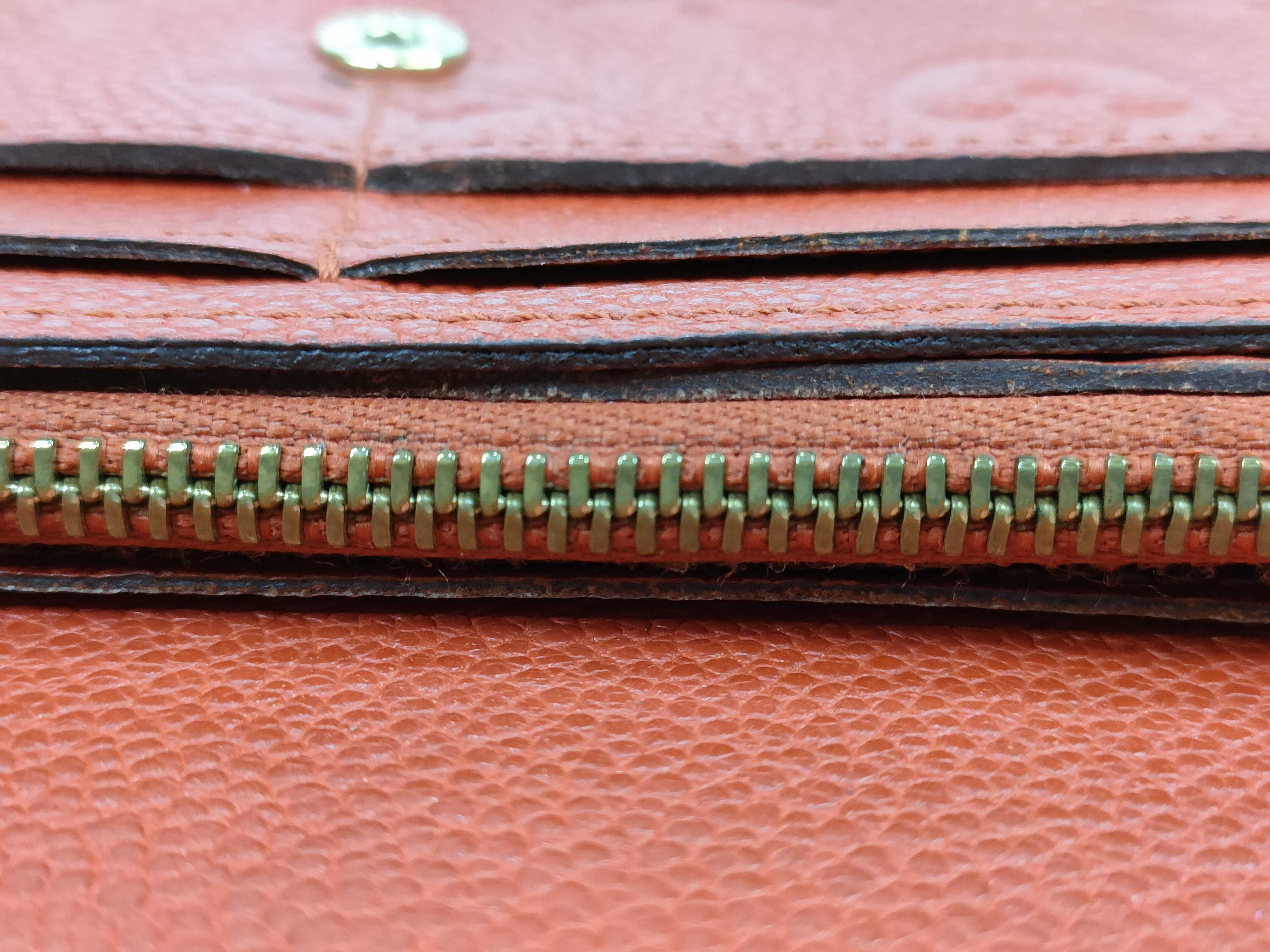 Monogram Empreinte Portefeuille Curieuse M60302 Empreinte Red Coin Case Embossed Initial Wallet — view 9