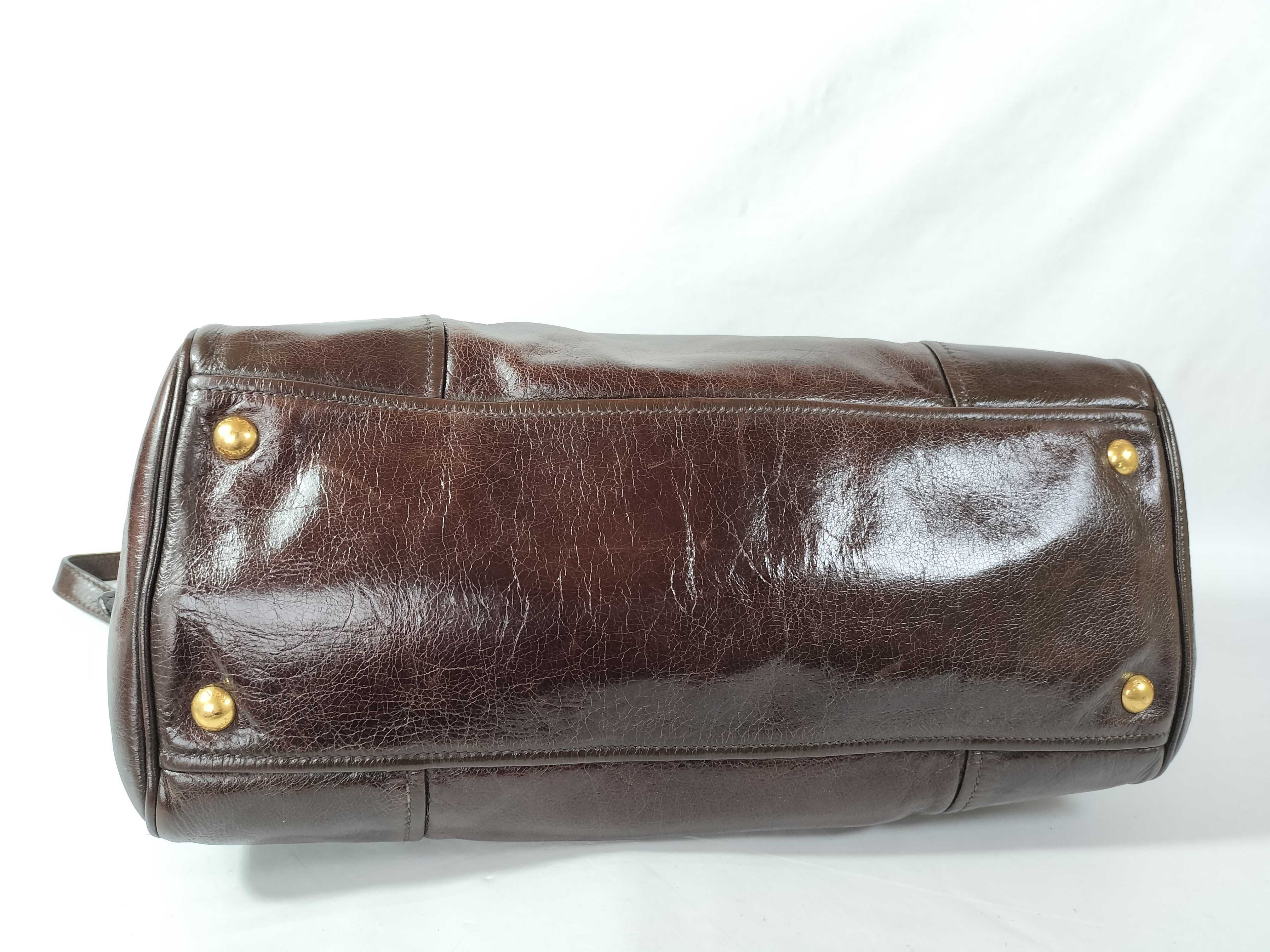 Vitello Shine Morocco Color Handbag — view 6